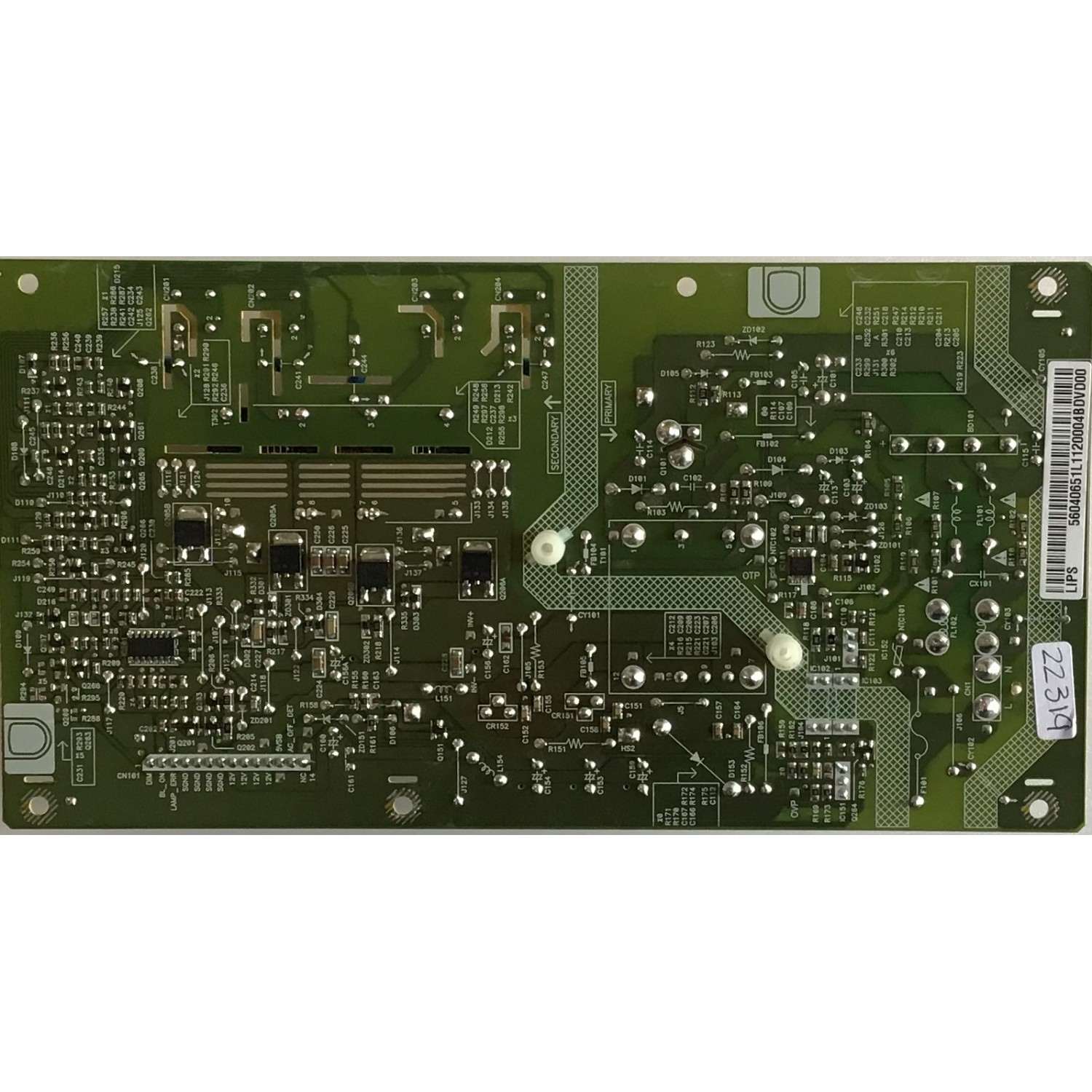 FUENTE DE PODER DYNEX / 56.04065.1L1 / DPS-65TP-4 / 2950280803 / 56040651L1 / PANEL M236H1-L01 Rev.C1 / MODELO DX-24LD230A12 - Imagen 4