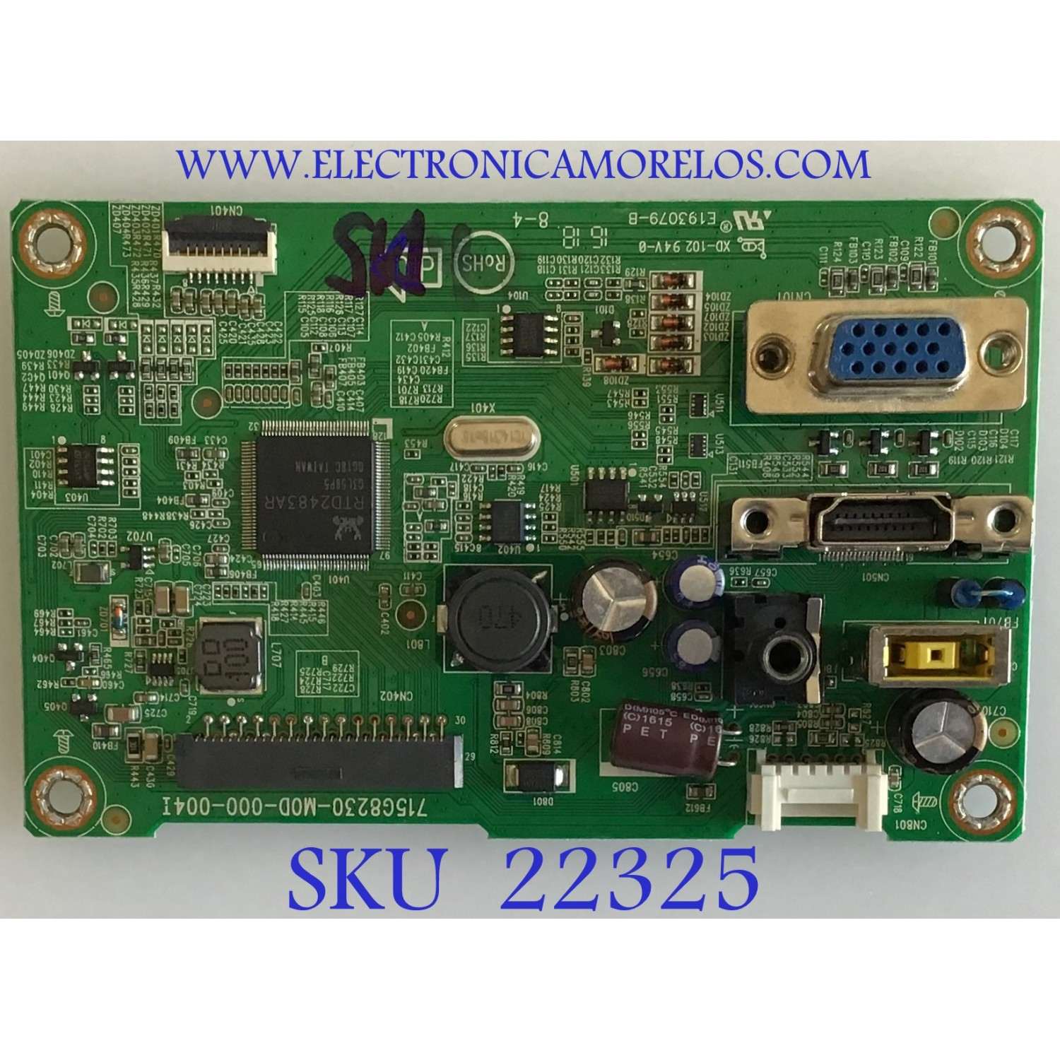 MAIN PARA MONITOR LENOVO / QFCB0LL039 / 715G8230-M0D-000-004I / (F)QFCB0LL039000Q / PANEL LM215WF9 (S1)(A2) / MODELO L2264A