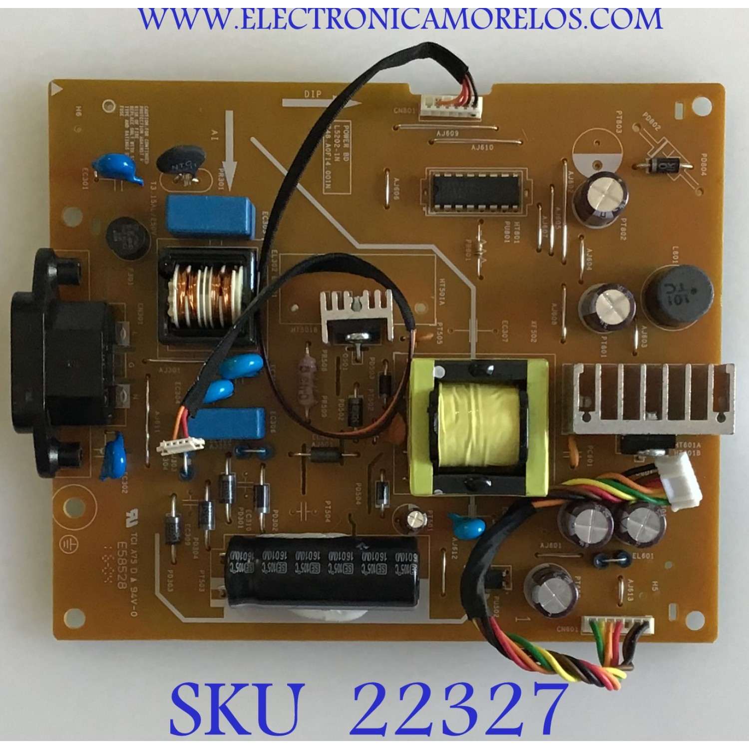FUENTE DE PODER PARA MONITOR HP / L5202-1N / 748.A0F14.001N / PANEL LTM240CL04 / MODELO E242