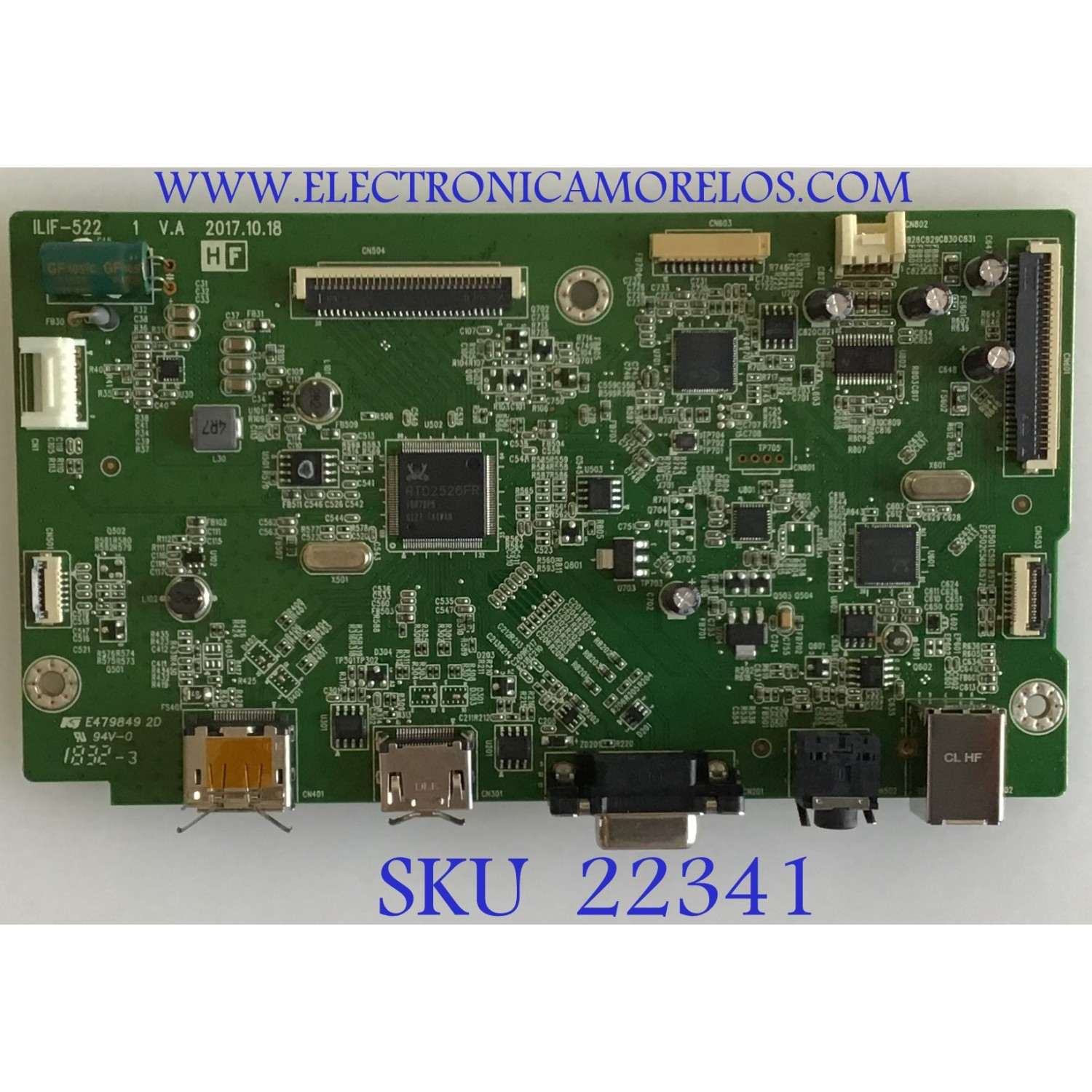 MAIN PARA MONITOR HP / 790NQ1300802H01 / 494A00241300H08 / PANEL LTM238HL06 / MODELO E243M