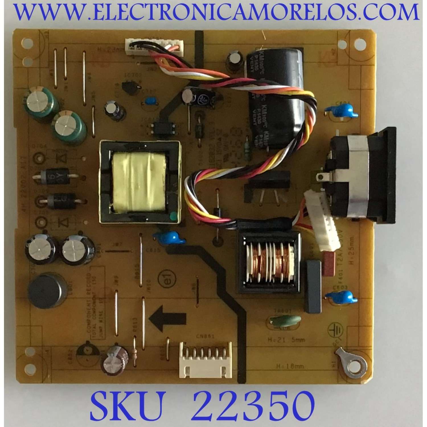 FUENTE PARA MONITOR ACER / 5E22M0200602100 / E162032 VOL.3 / 45E2UDD / 45E2UDD / PANEL AU240360RRT / MODELO K242HL