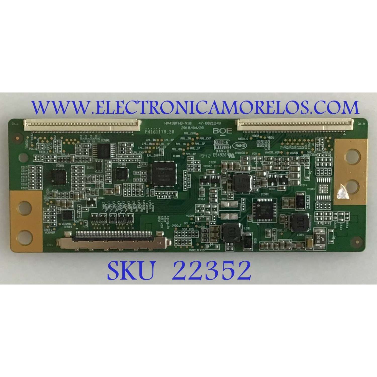 T-CON PARA TV VIZIO / 44-9771438O / HV430FHB-N10 / HK PRO 43''