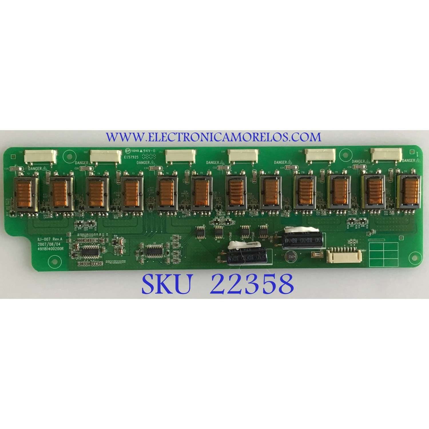 BACKLIGHT PARA MONITOR GATEWAY / 791181401800R / 491181400200R / ILI-007 REV.A / PANEL LTM240CT03 / MODELO LP2417 MEY83