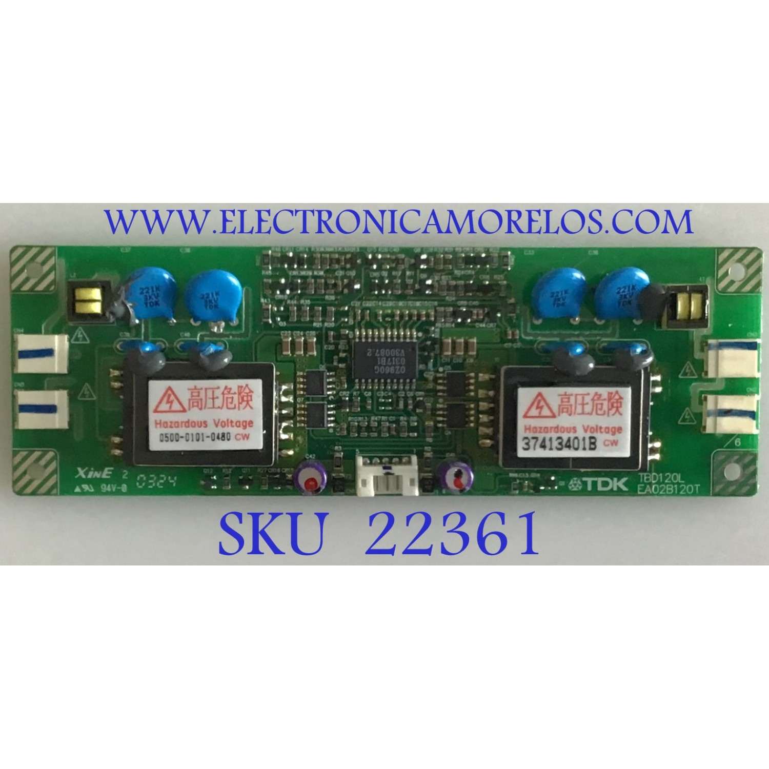 BACKLIGHT PARA MONITOR NEC / TBD120L / EA02B120T / PANEL LM170E01 (A5)(NJ) / MODELO LCD1765