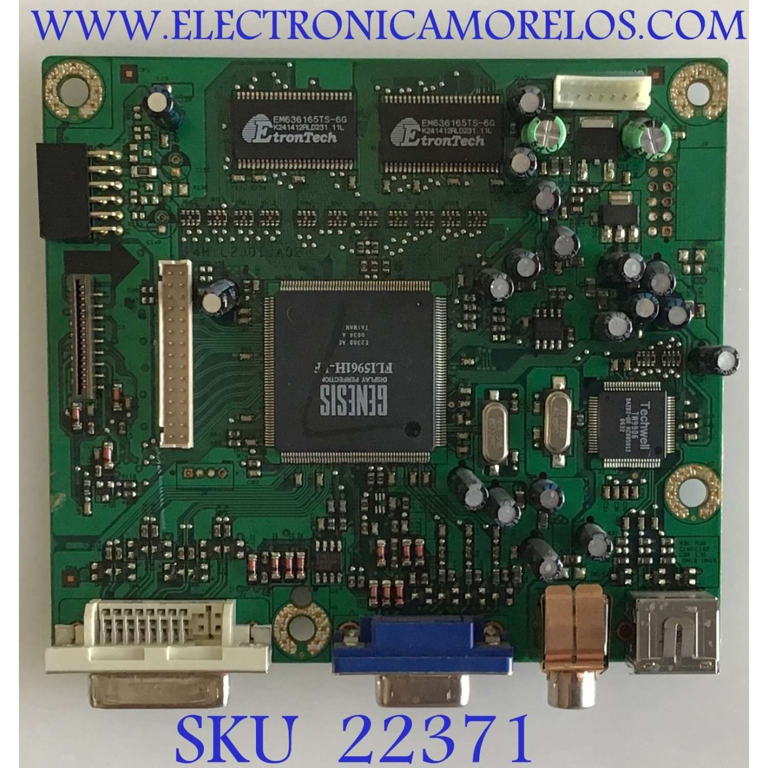 MAIN PARA MONITOR DELL / 5EL2J01001 / 4H.L2J01.A02 / 358991 / PANEL LM201W01 (SL)(C2) / MODELO 2007WFPB
