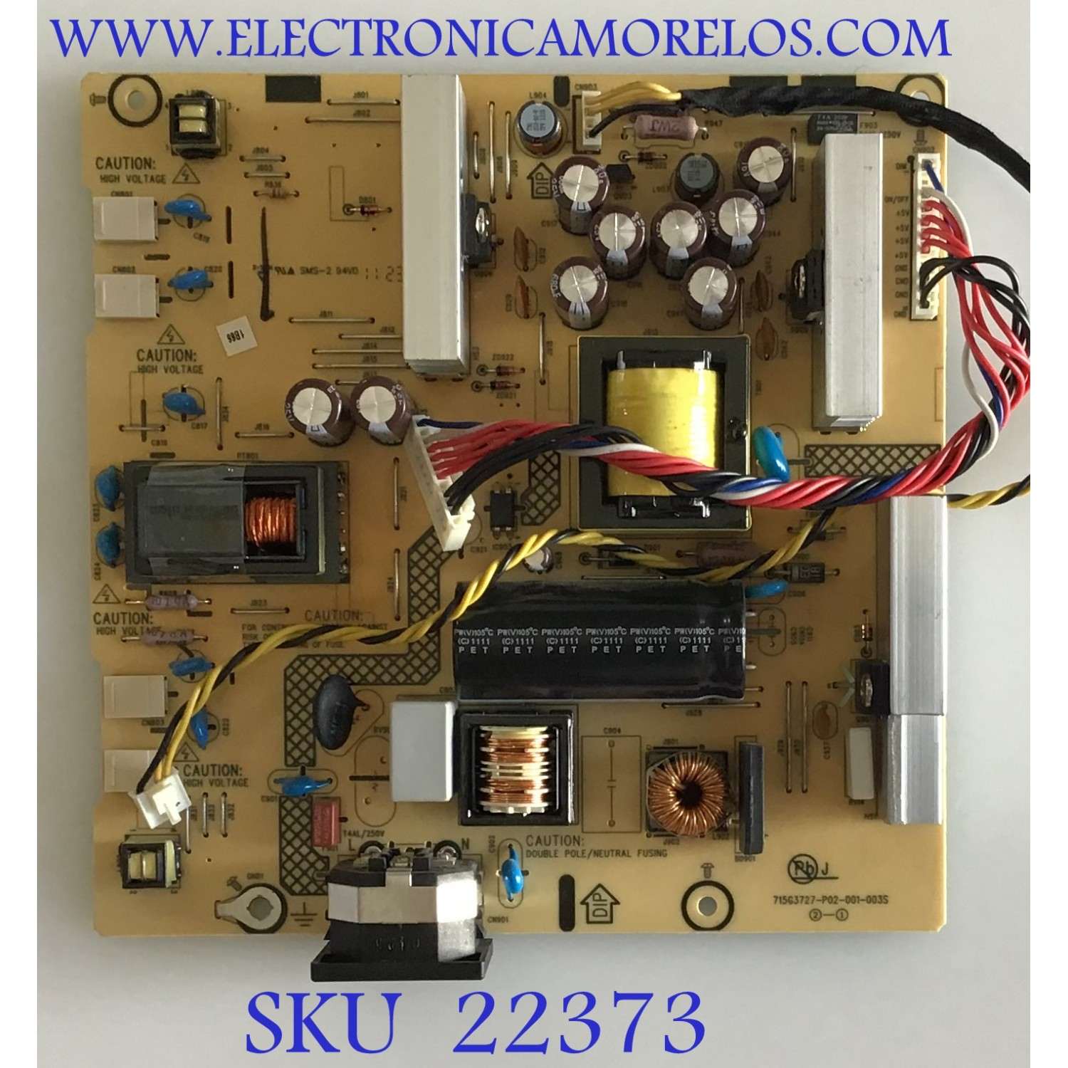 FUENTE DE PODER PARA MONITOR ASUS / AE41AQAE / 715G3727-P02-001-003S / (T)AE41AQAE / PANEL M270H1-L01 REV.C4 / MODELO VE276Q