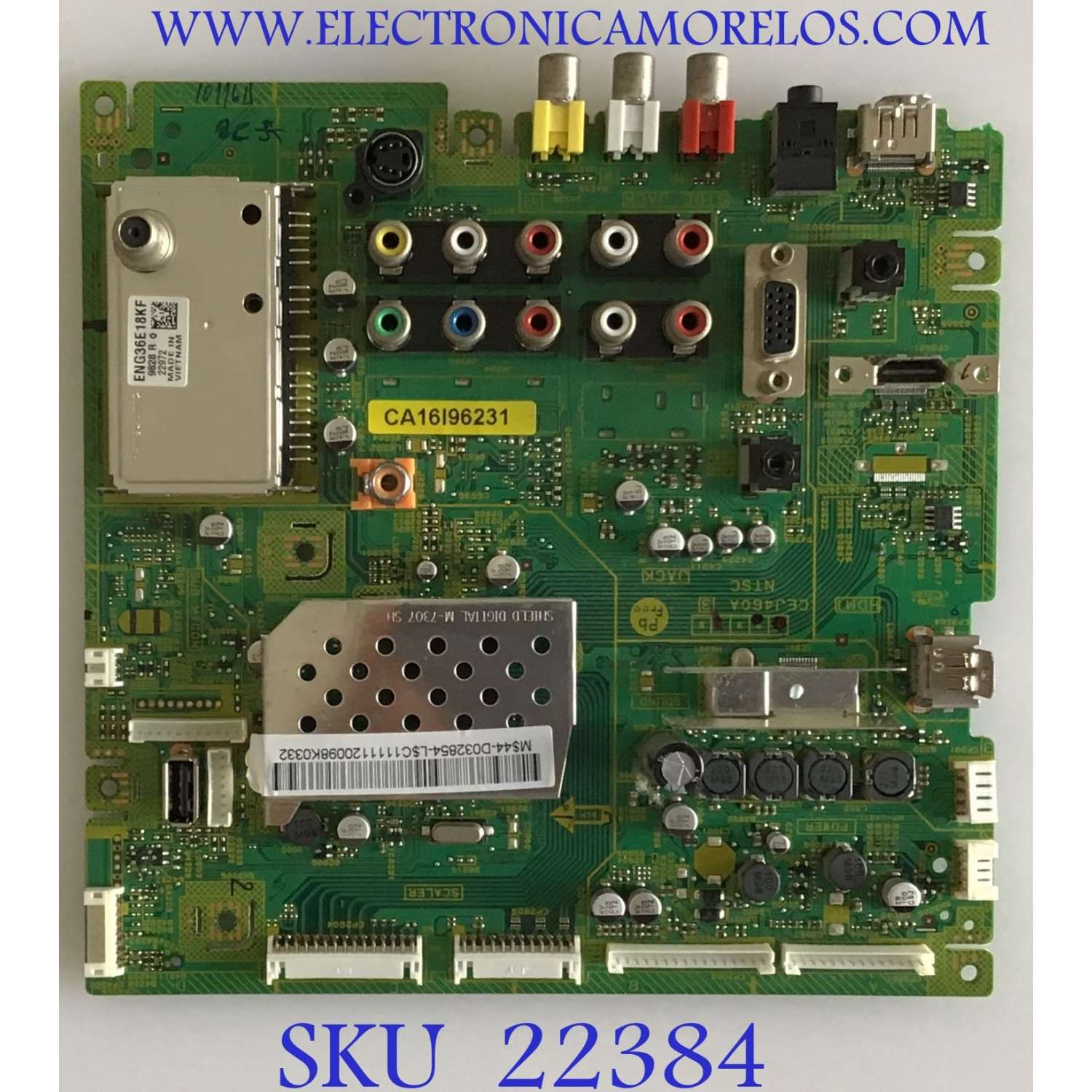 MAIN PARA TV.  INSIGNIA / CA16I96231 / CEJ460A / 6149DH / PANEL V315H1-L02 REV.C1 / MODELO NS-LBD32X-10A