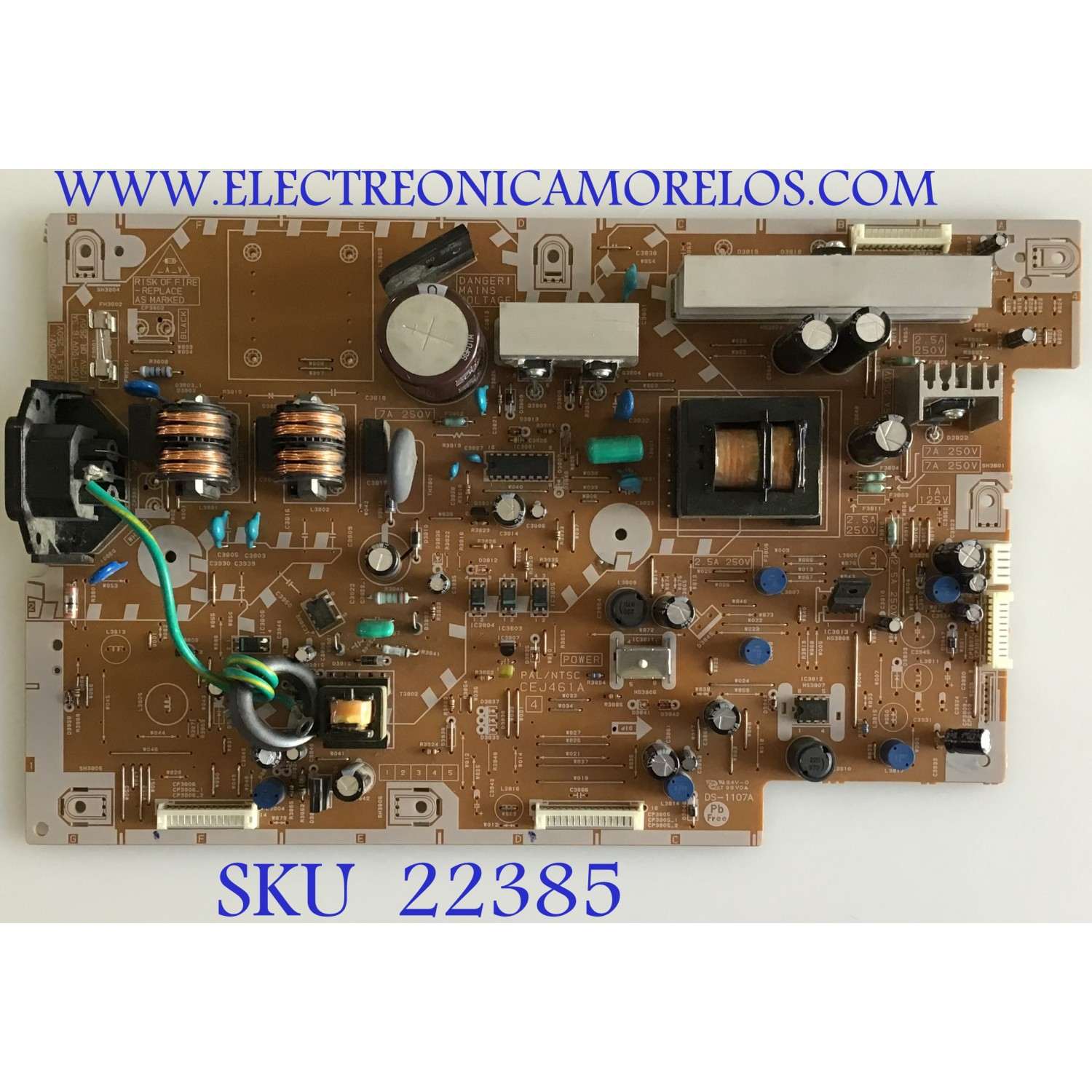 FUENTE DE PODER PARA TV.  INSIGNIA / CEJ461A / CEJ461A / S613924 / PANEL V315H1-L02 REV.C1 / MODELOS NS-LBD32X-10A / FHDBDP3209