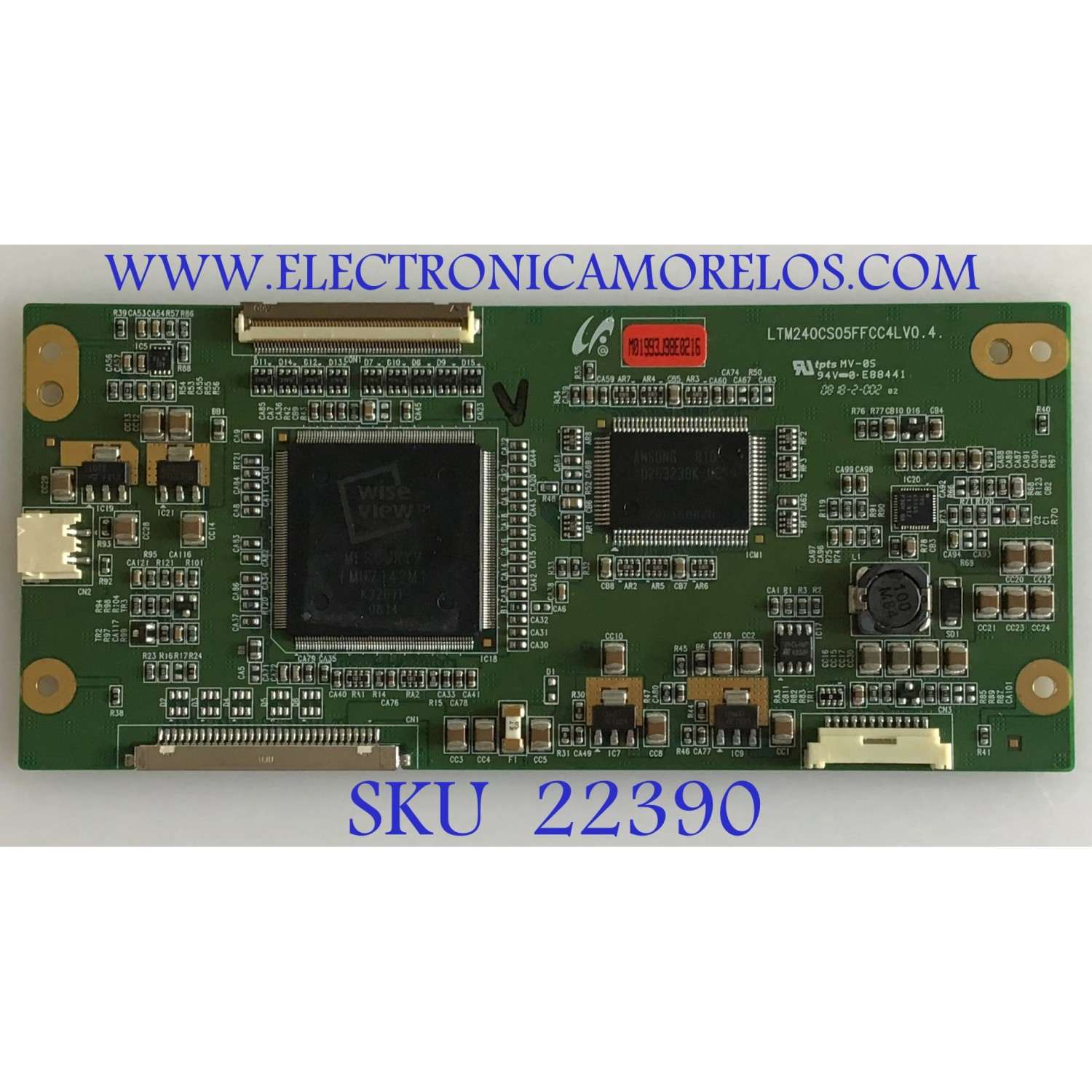 T-CON PARA MONITOR DELL / LJ94-01993J / LTM240CS05FFCC4LV0.4 / 01993J / PANEL /LTM240CS05-C03 / MODELO 2408WFPB