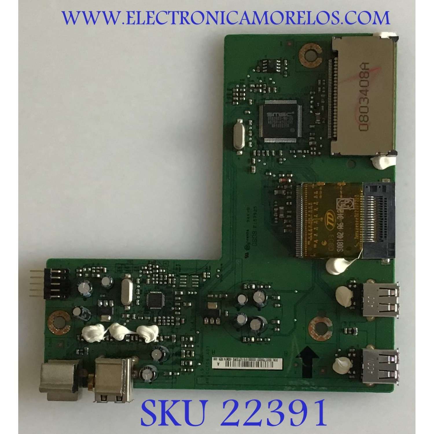 TARJETA SD PARA MONITOR DELL / 5E0CT08001 / 4H.0CT08.A01 / 453674 REV:A00 / PANEL LTM240CS05-C03 / MODELO 2408WFPB