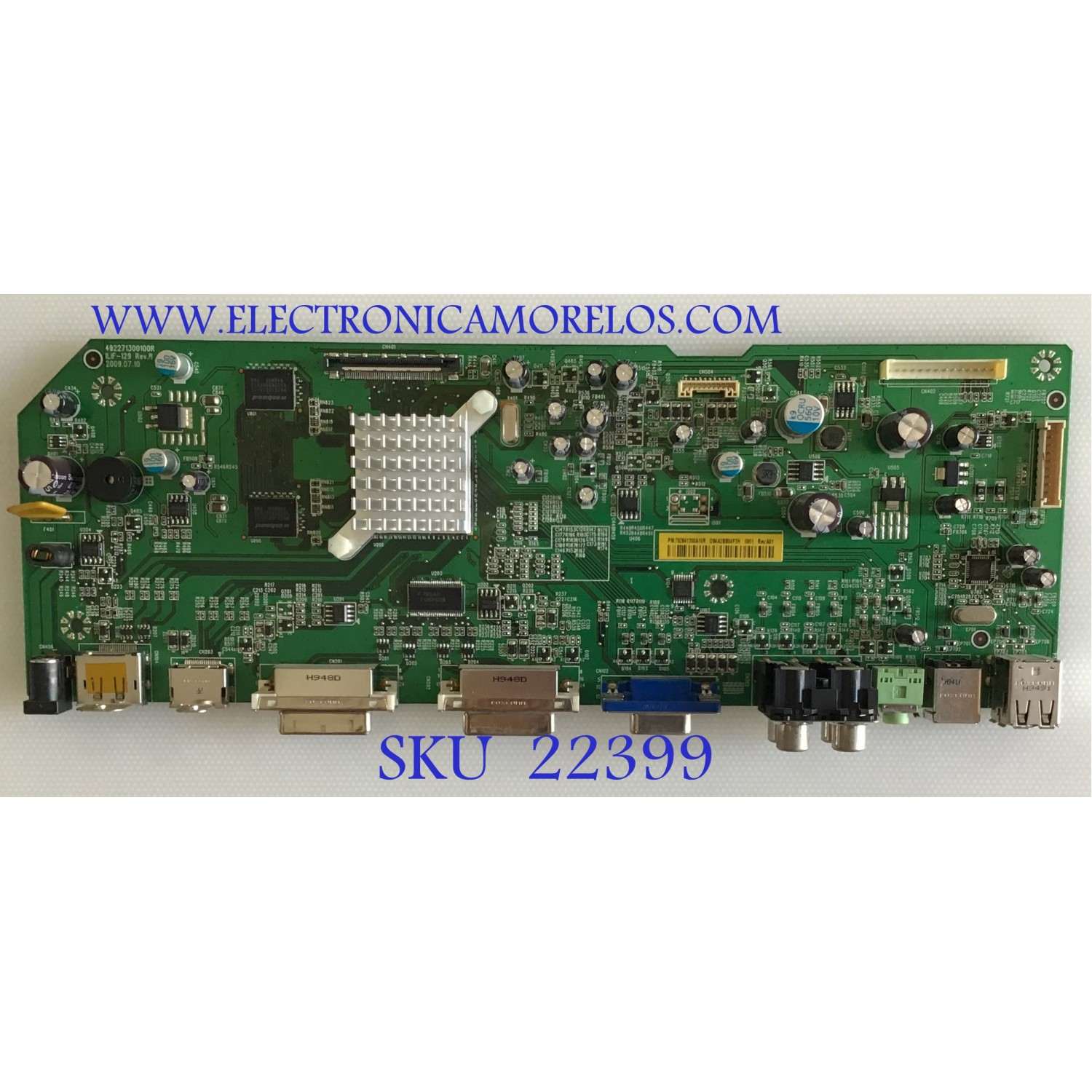 MAIN PARA MONITOR DELL / 7928841300A10R / 492271300100R / ILIF-129 REV.B / PANEL LM240WU4 (SL)(B1) / MODELO U2410F