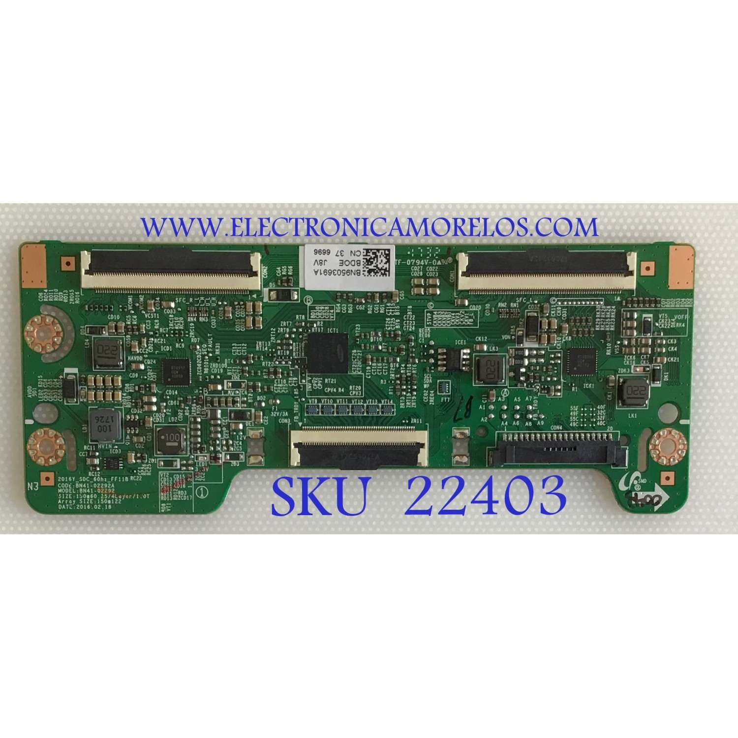 T-CON PARA MONITOR SAMSUNG / BN95-03691A / BN41-02292 / BN9503691A / PANEL CY-MK315BNLV2V / MODELO  LS32F351FUNXZA FB02