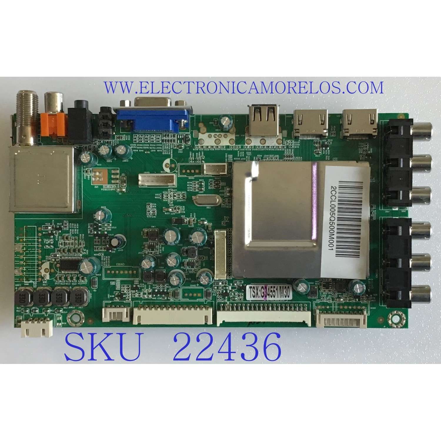 MAIN PARA TV HAIER / 2CCL005Q500M001 / G34551/M30 / TSX:G34551/M30 / PANEL V00HJ1-P01 REV.C1 / MODELO LE50F2280