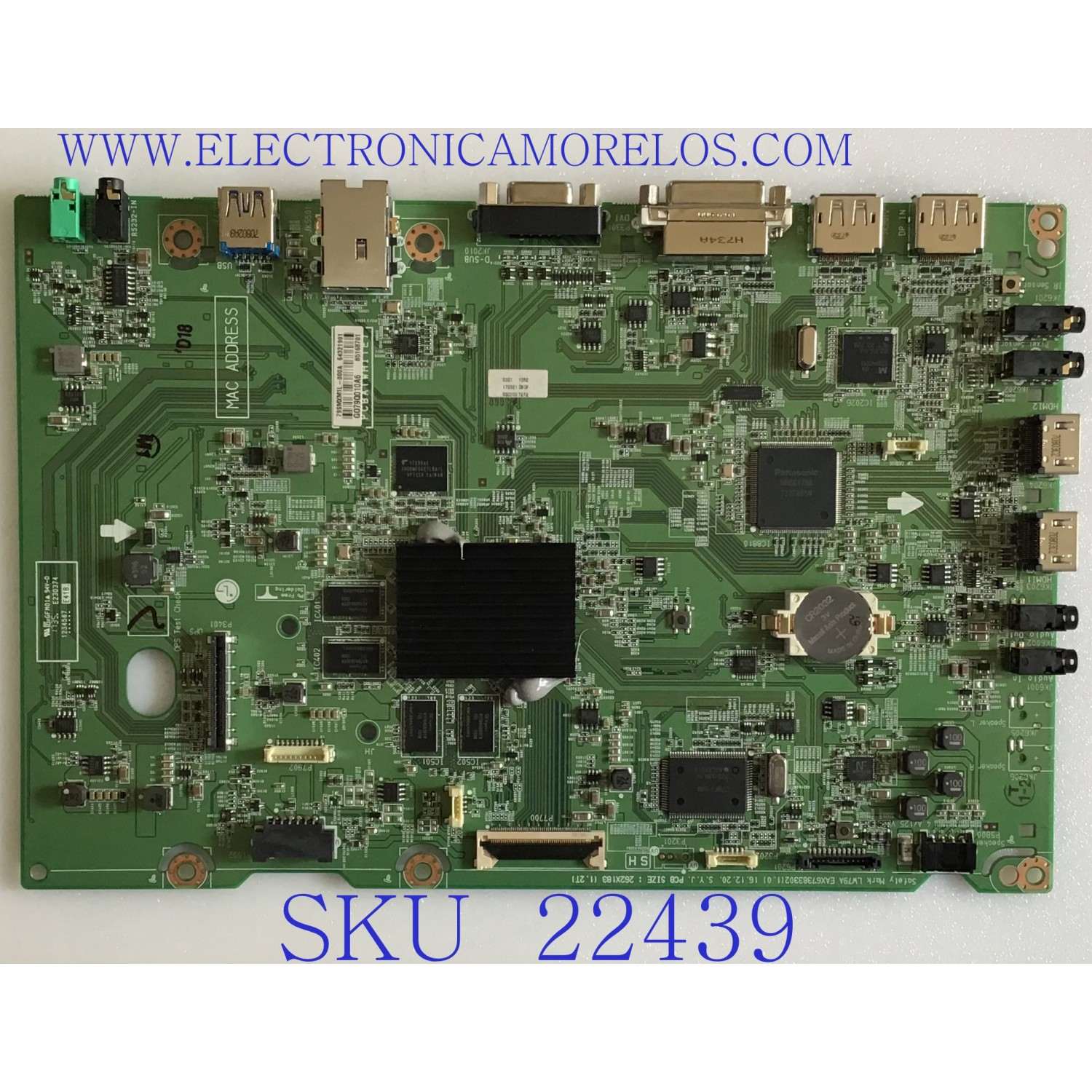 MAIN PARA TV LG / EBT64321901 / EAX67383302(1.0) / 85168701 / PANEL LD430EUE (FH)(B1) / MODELO 43SM5KD-BH.AUSSLJM
