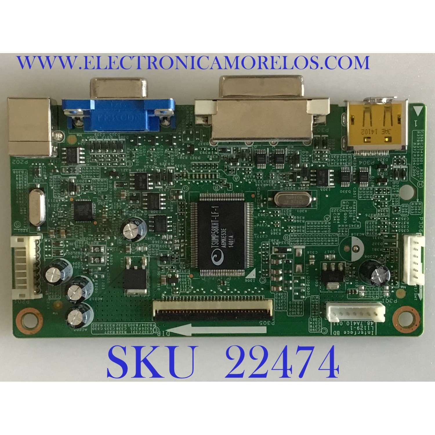 MAIN PARA MONITOR HP / 65.7A4Z1.006 / 48.7A410.011 / 23447754 / PANEL  LTM240CT07 / MODELO LA2405X