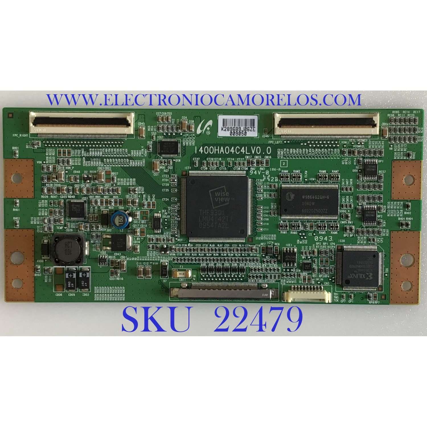 T-CON PARA MONITOR SAMSUNG / LJ94-2896B / I400HA04C4LV.0 / 2896B / PANEL LTI400HA04 / MODELO LH40MGQLBS/ZA SP01 / LH40MGULBF/ZA 