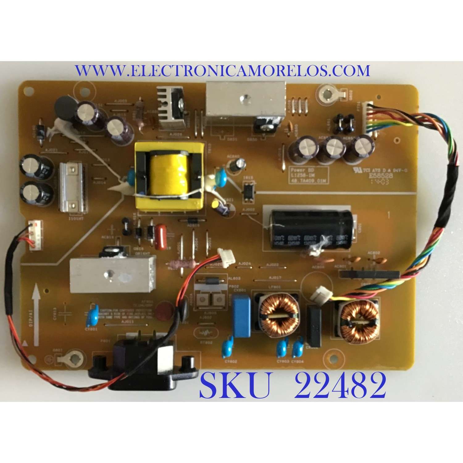 FUENTE DE PODER PAREA MONITOR HP / 55.7A404.A01G / 48.7A409.01M / 23447771 / PANEL LTM240CT07 / MODELO LA2405X