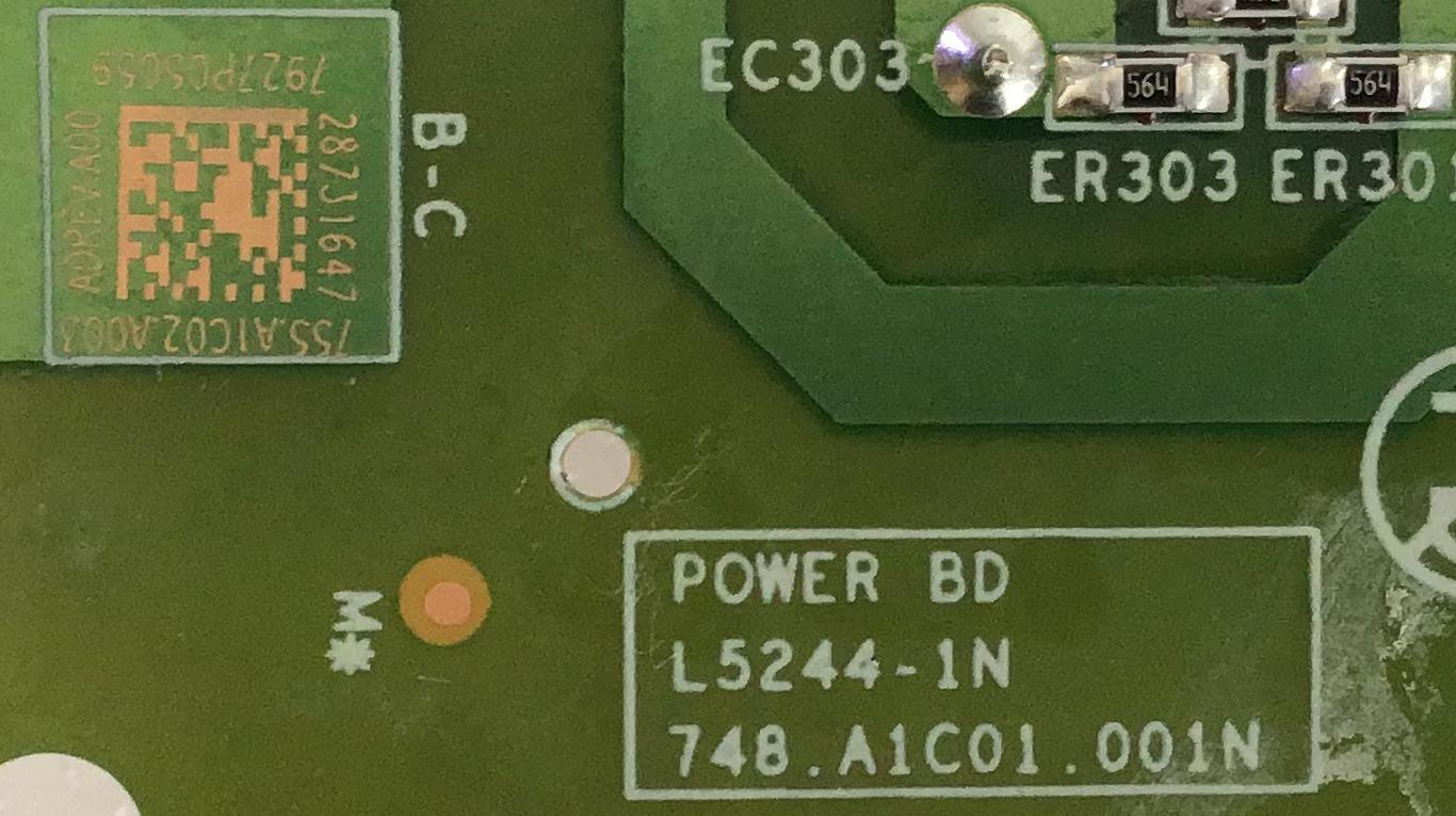 FUENTE DE PODER PARA MONITOR DELL / 755.A1C02.A003 / 748.A1C01.001N / L5244-IN / PANEL LTM270HL03 / MODELO P2717HT - Imagen 2