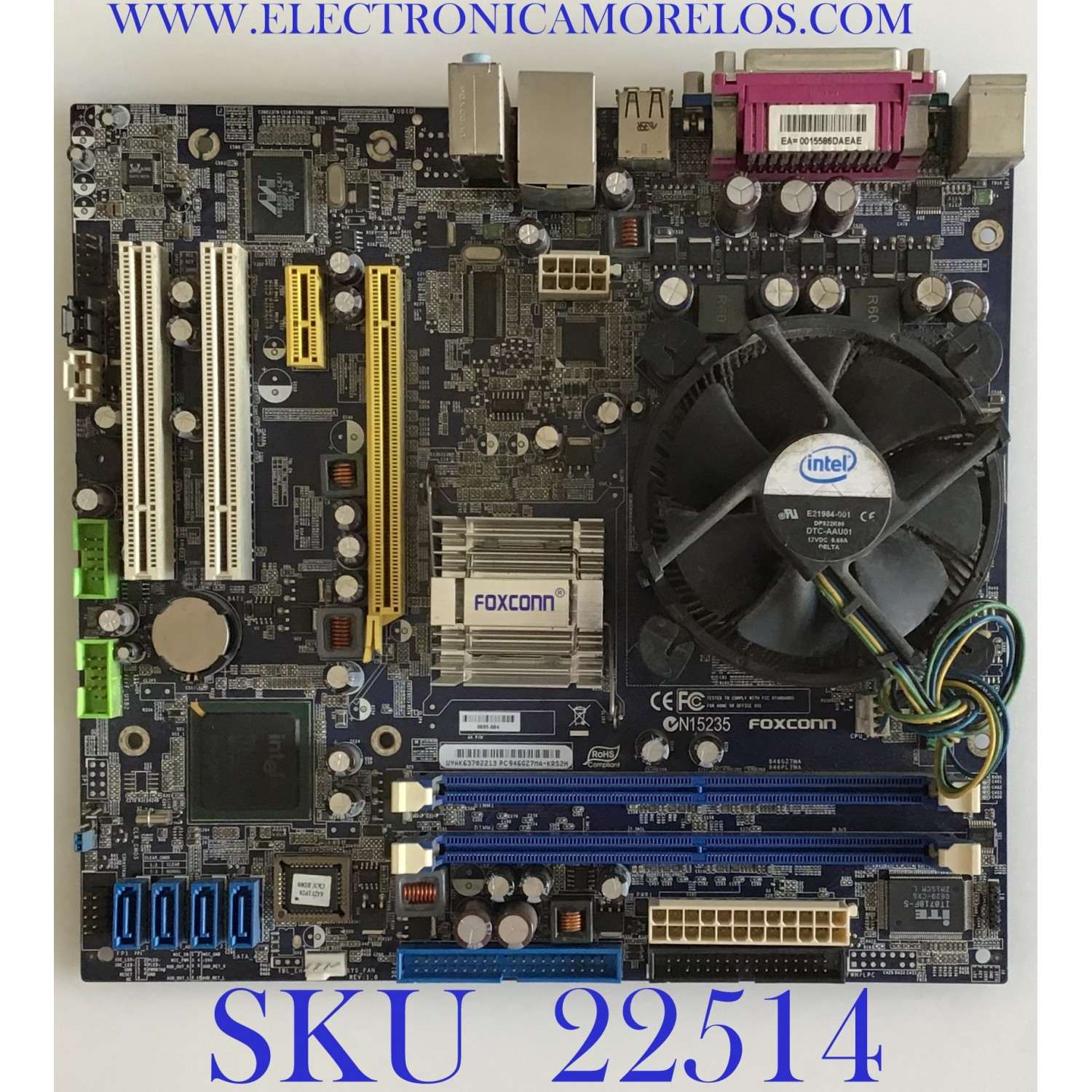 TARJETA MADRE PARA COMPUTADORA DE ESCRITORIO HP (CPU) CON PROCESADOR INTEGRADO   / UYAK63702213 / 01-01000970-09-10-G / 116014249A / MODELO PAVILION A1000