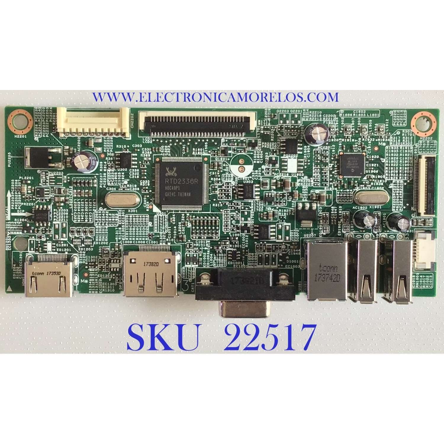 MAIN PARA MONITOR DELL / 28.AC01.A005 / 748.A1B02.001M / 1734-31-21 / PANEL LTM270HL03 / MODELO P2717HT