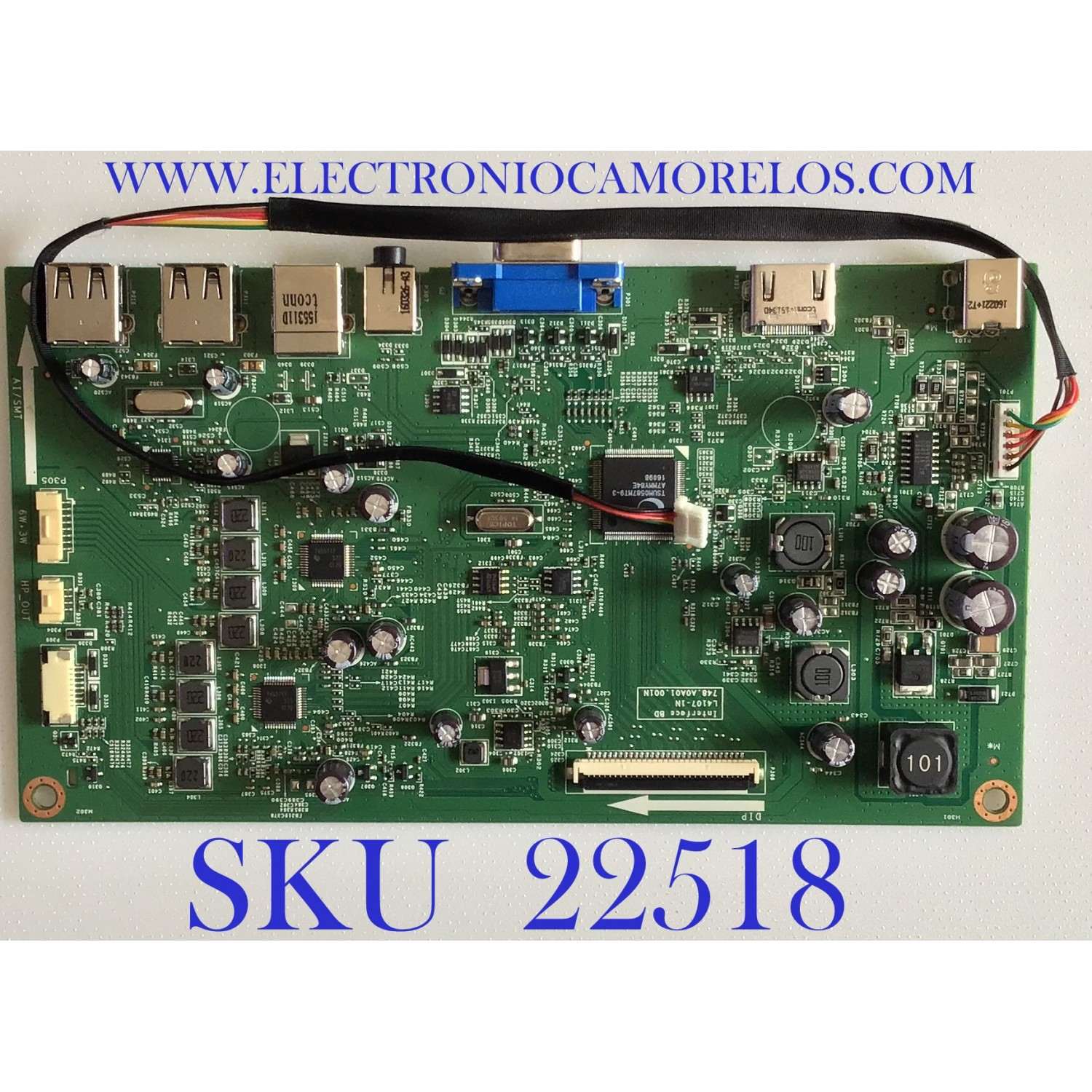 MAIN FUENTE PARA MONITOR DELL / 7ZB.A0A01.0001 / 748.A0A01.001N / L4107-1N / PANEL LM270WF7 (SS)(B1) / MODELO S2715HT