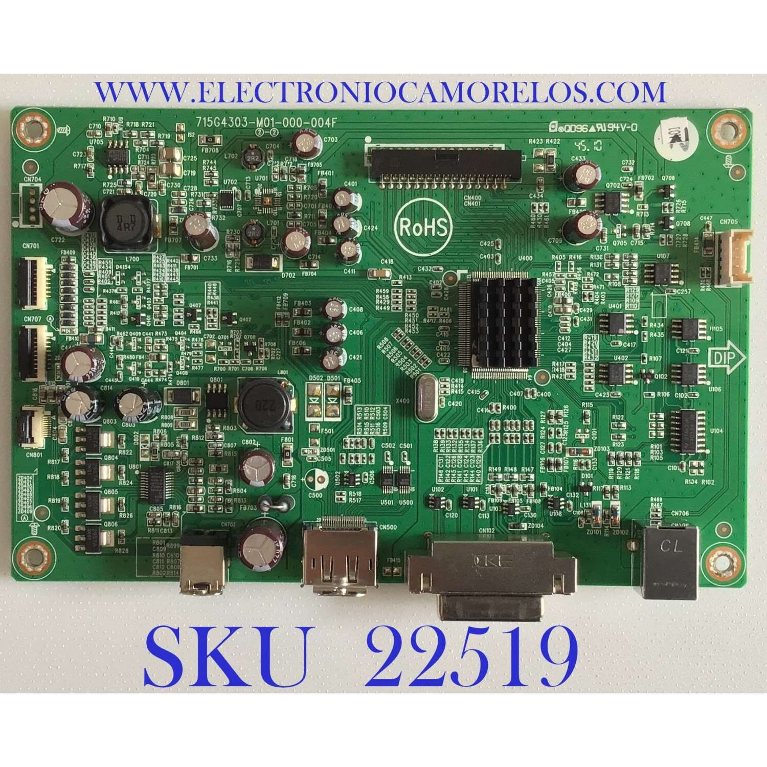 MAIN FUENTE ((COMBO)) PARA MONITOR NEC MULTISYNC / QACBNN099 / 715G4303-M01-000-004F / (F)QACBNN09900 / PANEL LM230WF5 (TR)(A2) / MODELO EX231W