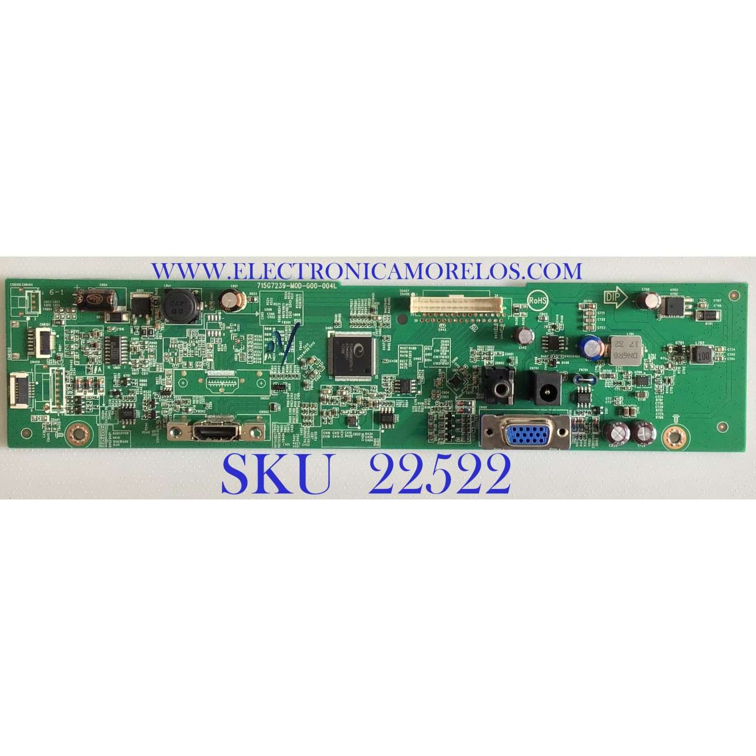 MAIN FUENTE ((COMBO)) PARA MONITOR AOC / QFCB0A403 / 715G239-MOD-000-004L / (F) QFCB0A40300000 / PANEL LM270WF5 (S3)(A2) / MODELO 270LM00029