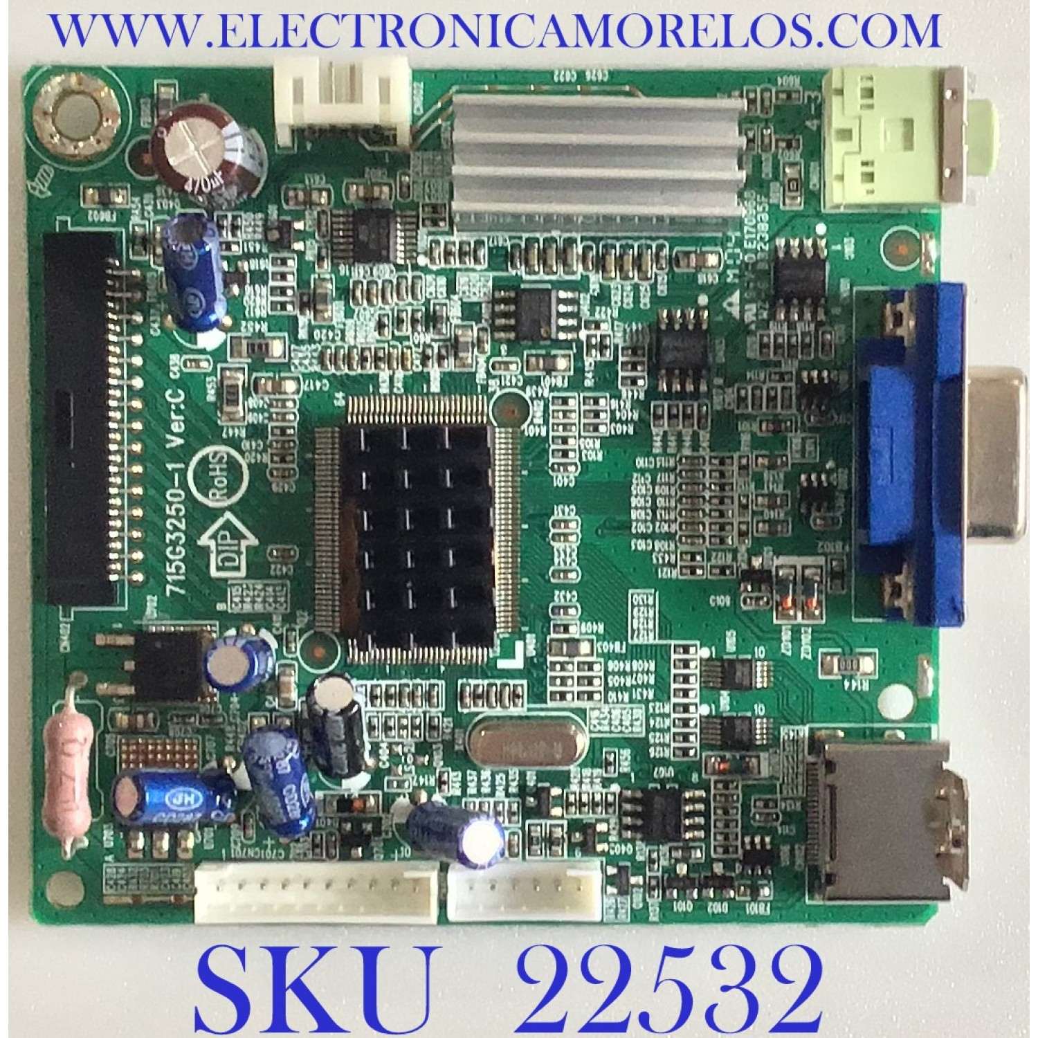 MAIN PARA MONITOR HP / GQ8C8HP006 / 715G3250-1 / PANEL LM230WF1 (TL)(B3 / MODELO W2338H