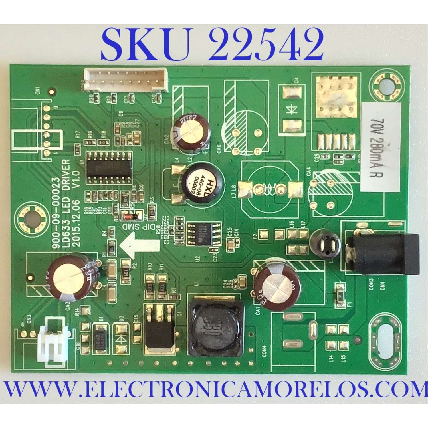 FUENTE DE ALIMENTACION PARA MONITOR WREN / 900-09-00023 / 14001117969 / 1803081100315 / PANEL M238HVN01.0 / MODELO GVM24-0-8300-B