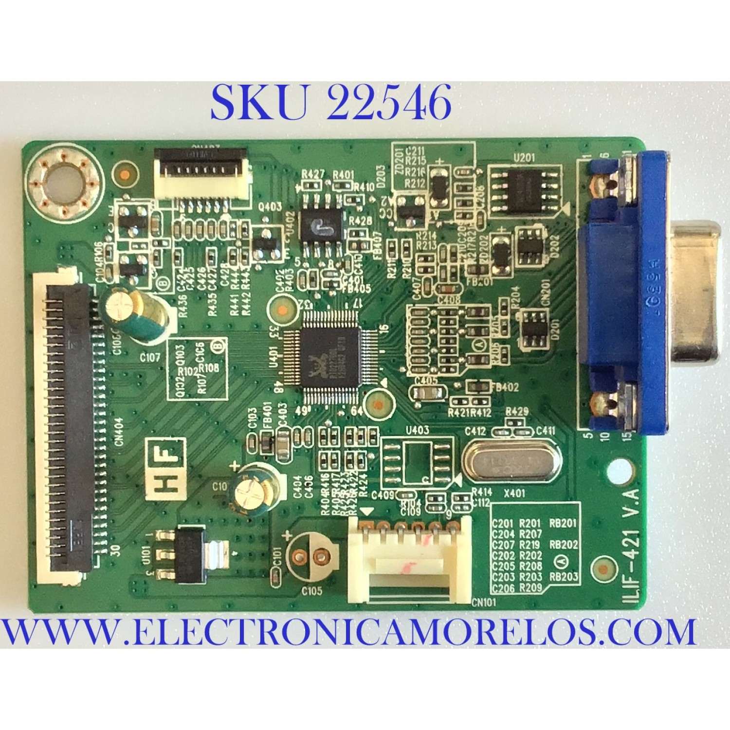 MAIN PARA MONITOR DELL / 790EZ1300700R00 / 492A009T1300H01 / ILIF-421 V.A / PANEL M195RTN01.1 / MODELO E2015HVF
