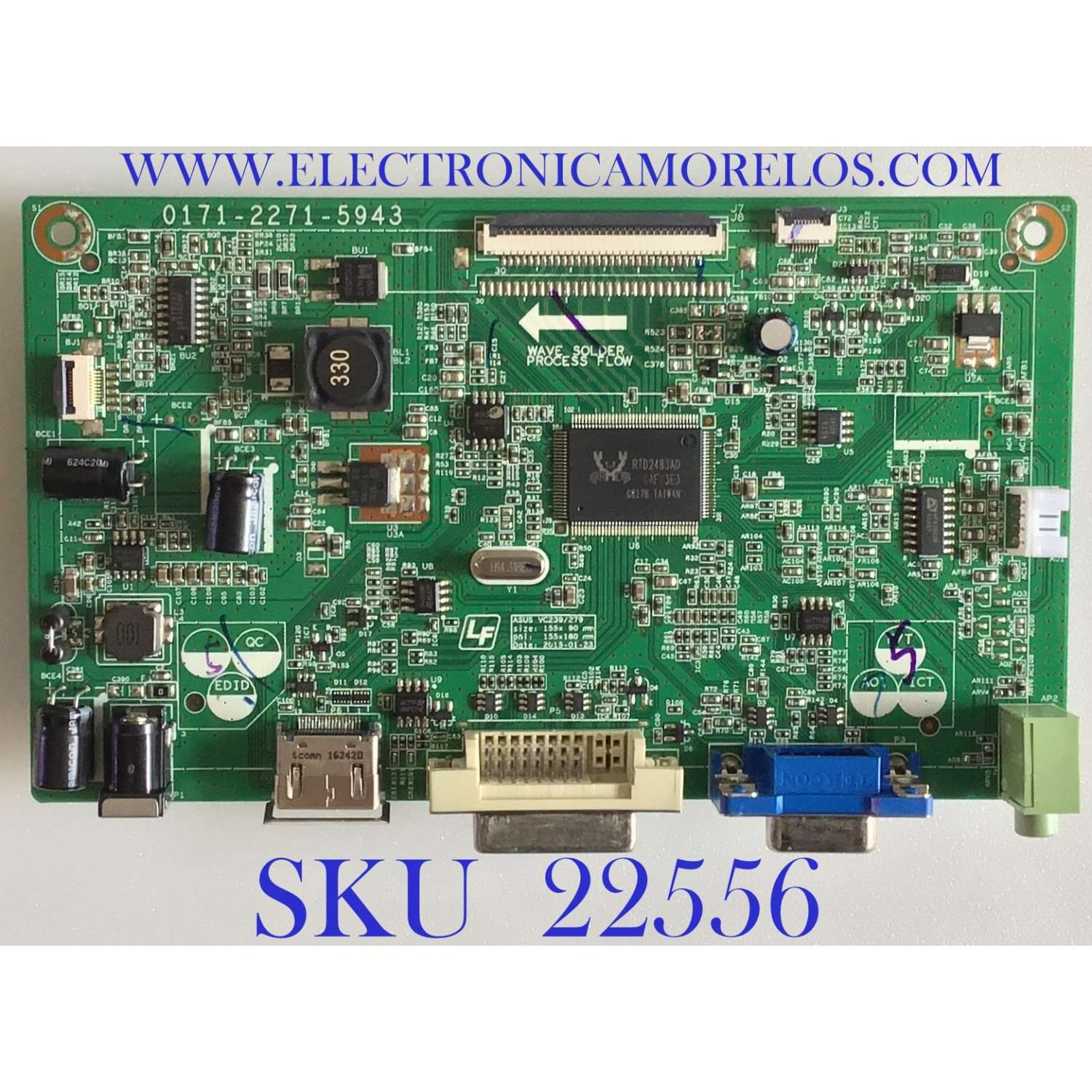 MAIN  PARA MONITOR ASUS / 3527-0602-0150 / 0171-2271-5943 / PANEL R5ALM270WF5 (SA)(AF) / MODELO VC279H