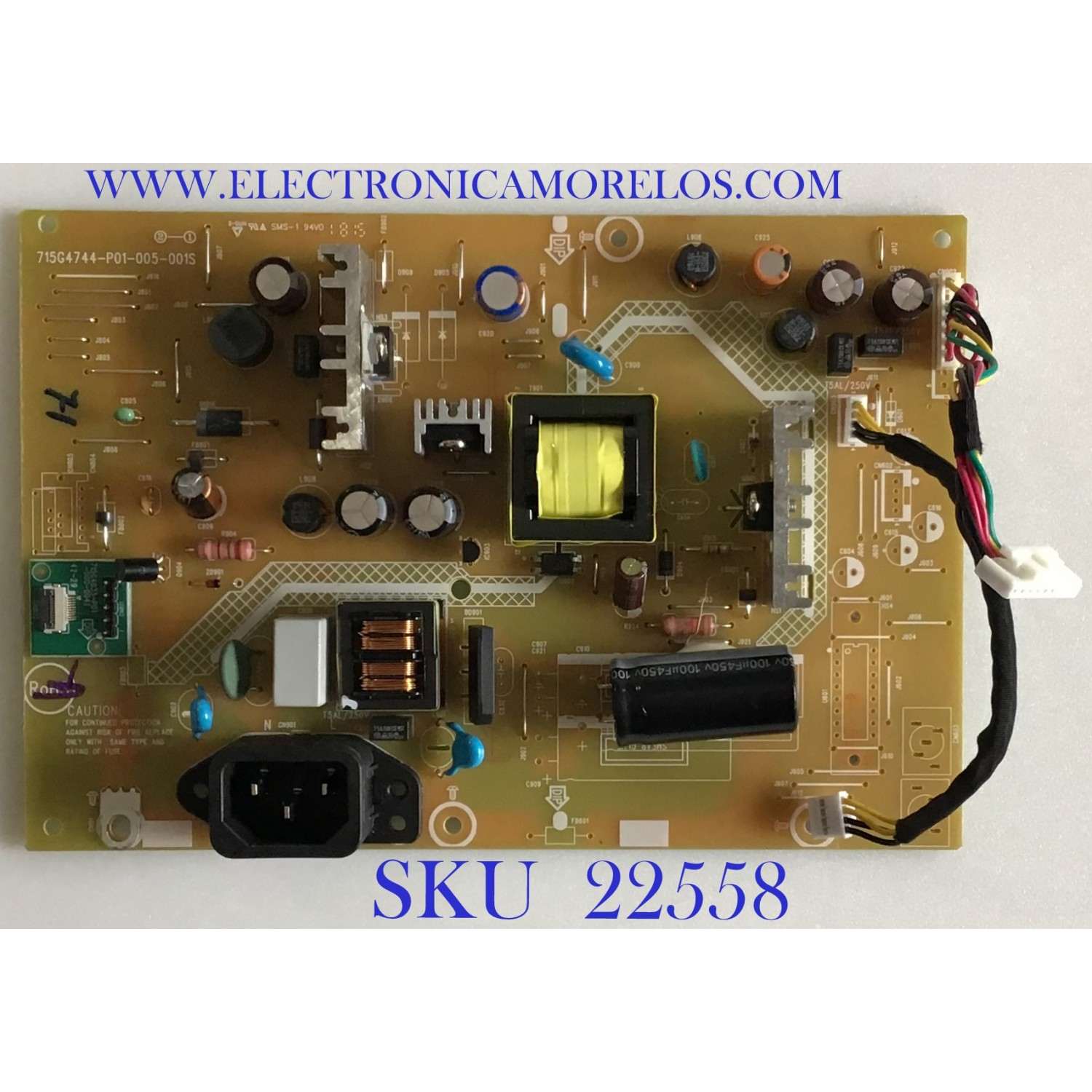 FUENTE DE PODER PARA MONITOPR AOC / PLPCGB555XQNN / 715G4744-P01-005-001S / (F)PLPCGB555XQNN / PANEL LM270WF (S2)(CD) / MODELO I2769VM
