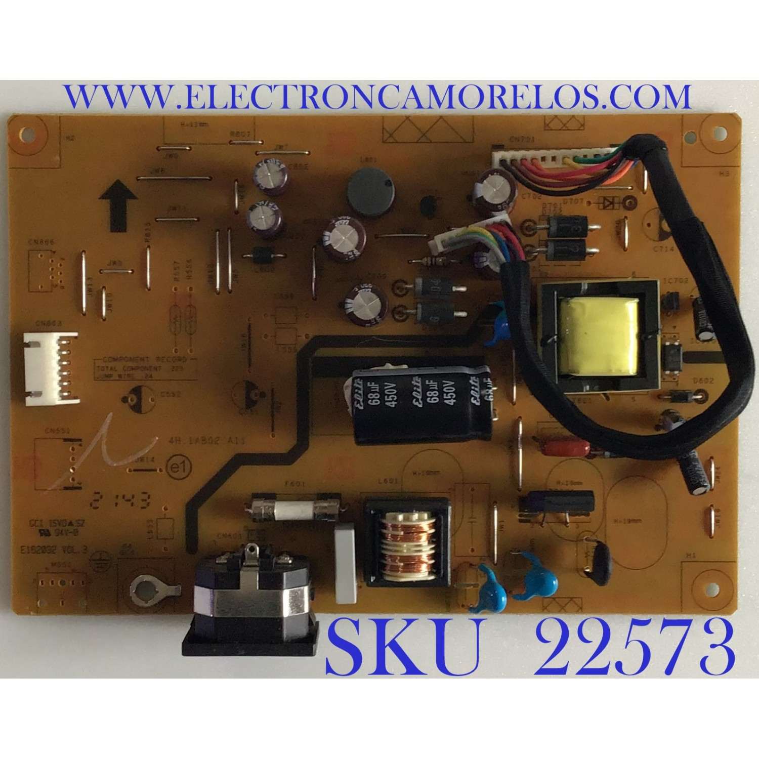 FUENTE DE PODER PARA MONITOR ASUS / 5E1B602001 / 4H.1AB02.A11 / 1010336 / PANEL M236HGEL20 REV.C2 / MODELO VE247H