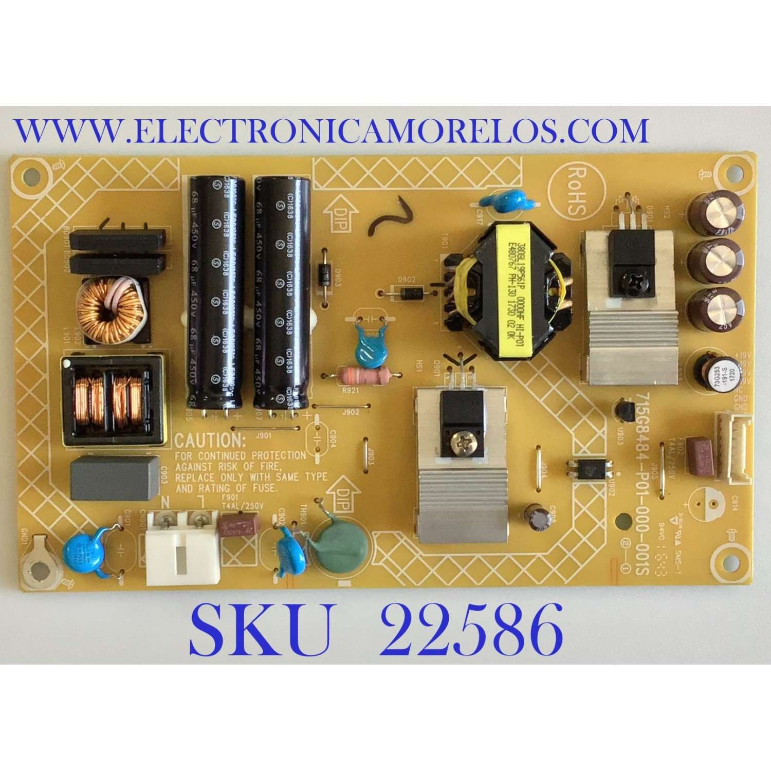 FUENTE DE PODER PARA ONITOR AOC / G1905QD1 / 715G8484-P01-000-001S / (Q)G1905QD1
