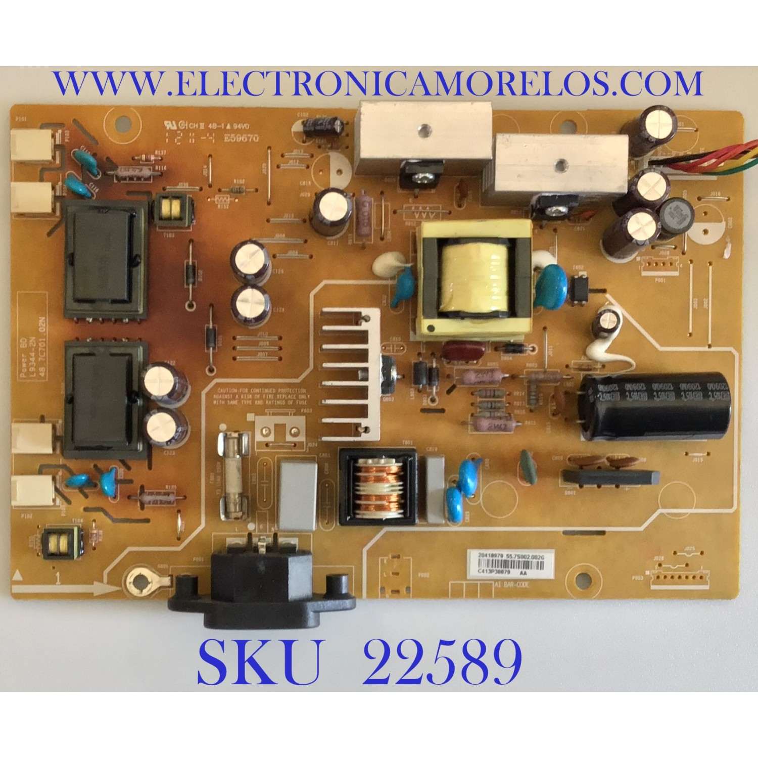 FUENTE DE PODER VIEW SONIC / 55.7S002.002G / 48.7C701.02N / L9344-2N / PANEL M270H1-L01 REV.C4 / MODELO  VA2703