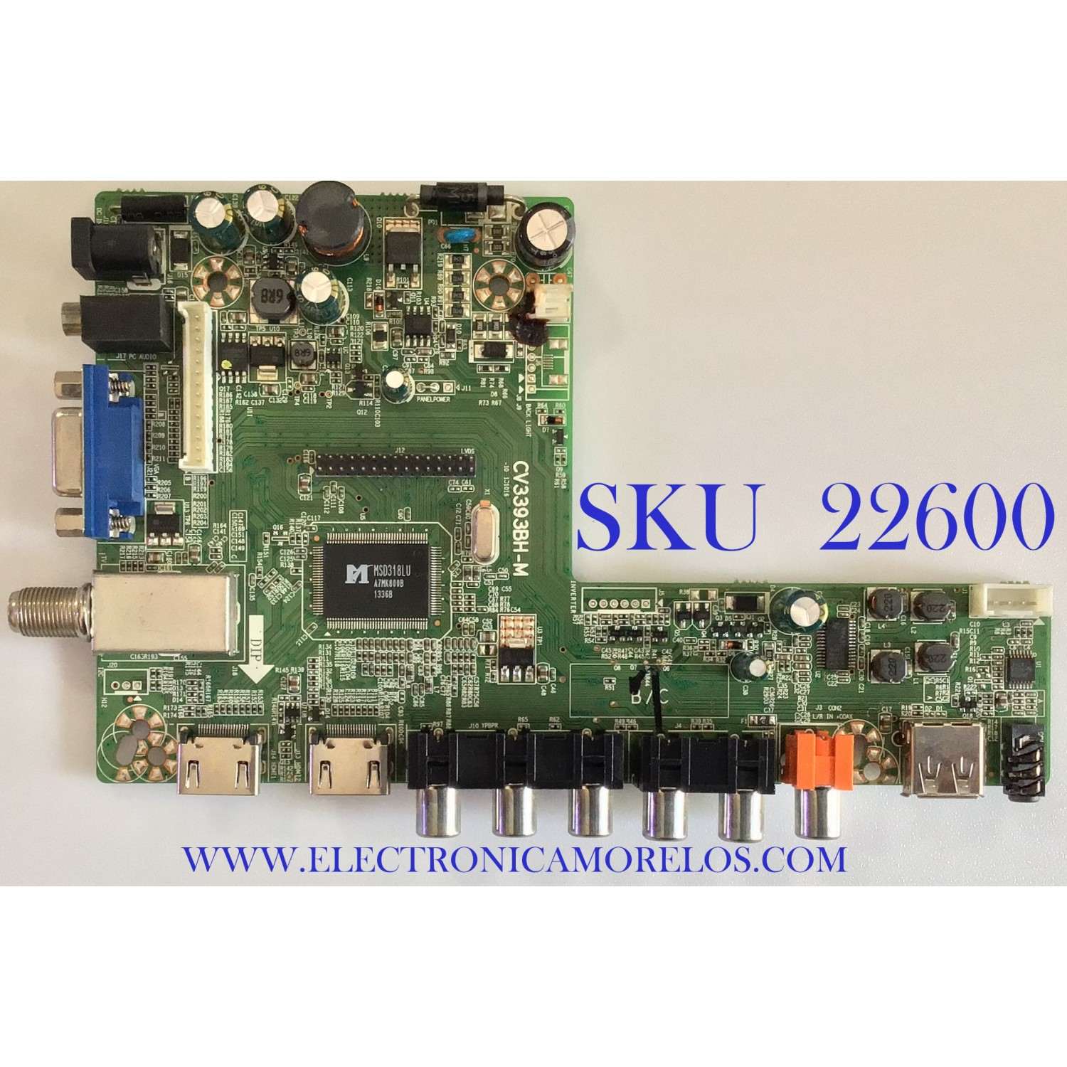 MAIN PARA TV INSIGNIA / STM140104-08281 / CV3393BH-M / PANEL LCM -SM275TCA03 / MODELO NS-28D3110NA15