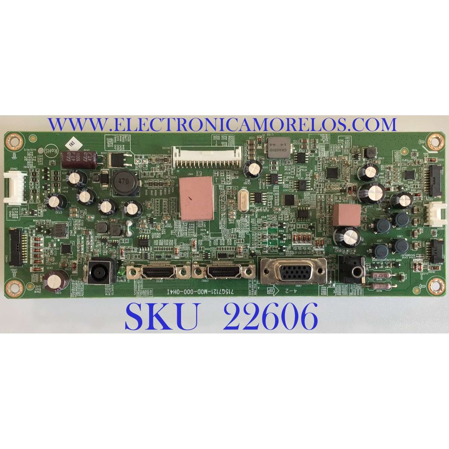 MAIN PARA MONITOR HP / GQECB0HP035 / 715G7121-M0D-000-0H4I / (Q)GQEB0HP035000Q / PANEL LTM270HP01 / MODELO 27C