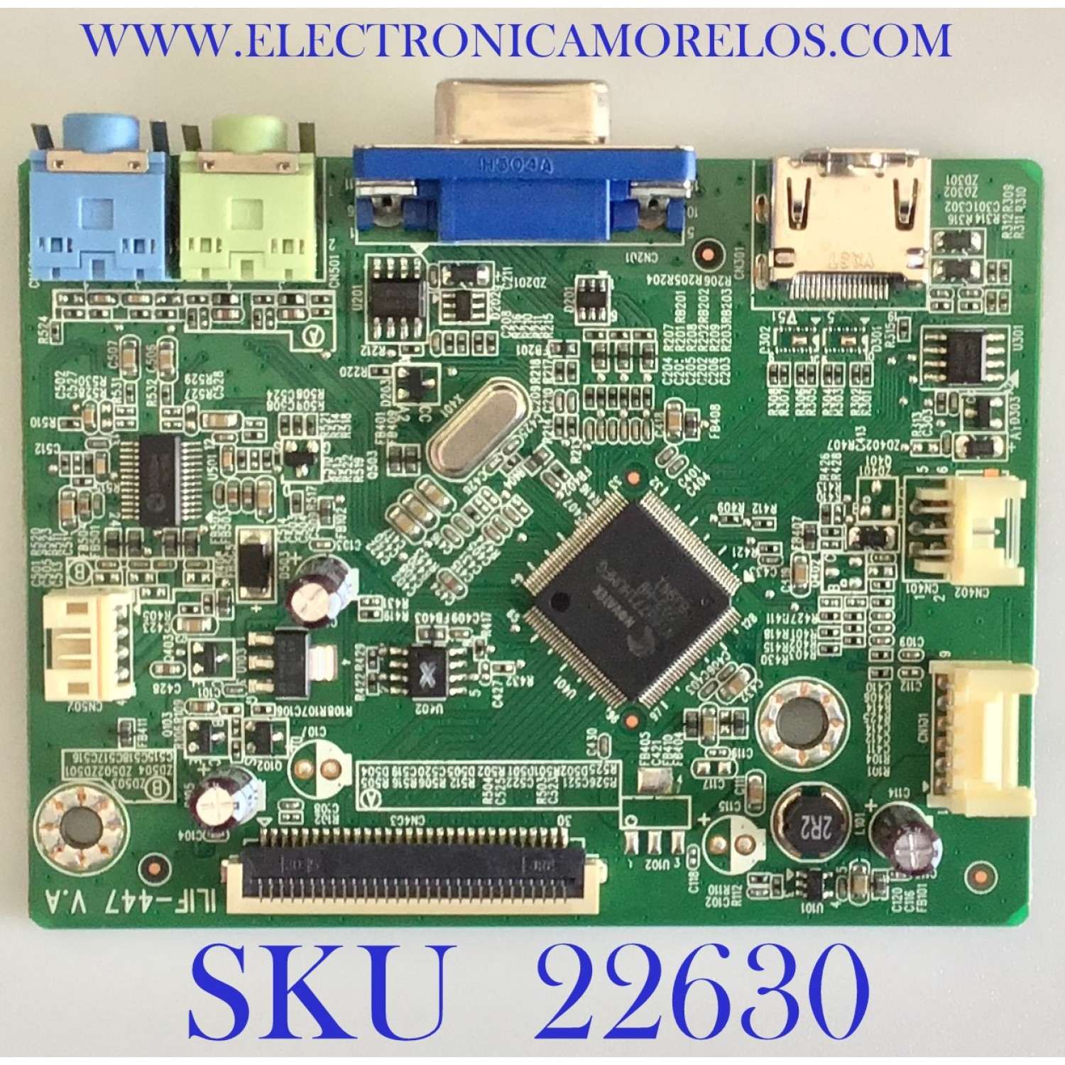 MAIN PARA MONITOR VIEWSONIC / 790RR1300601R00 / ILIF-447 / 492A01CX1300R01 / PANEL M236HJJ-L31 REV.C1 / MODELO VA2465SMH