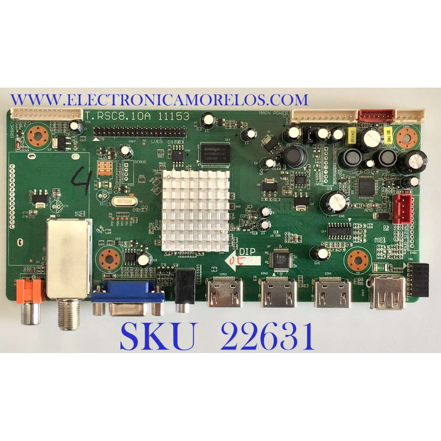 MAIN PARA TV VIORE / SMT111175-07042 / T.RSC8.10A  / 11153 / PANEL TC420F115 / MODELO LED42VF80