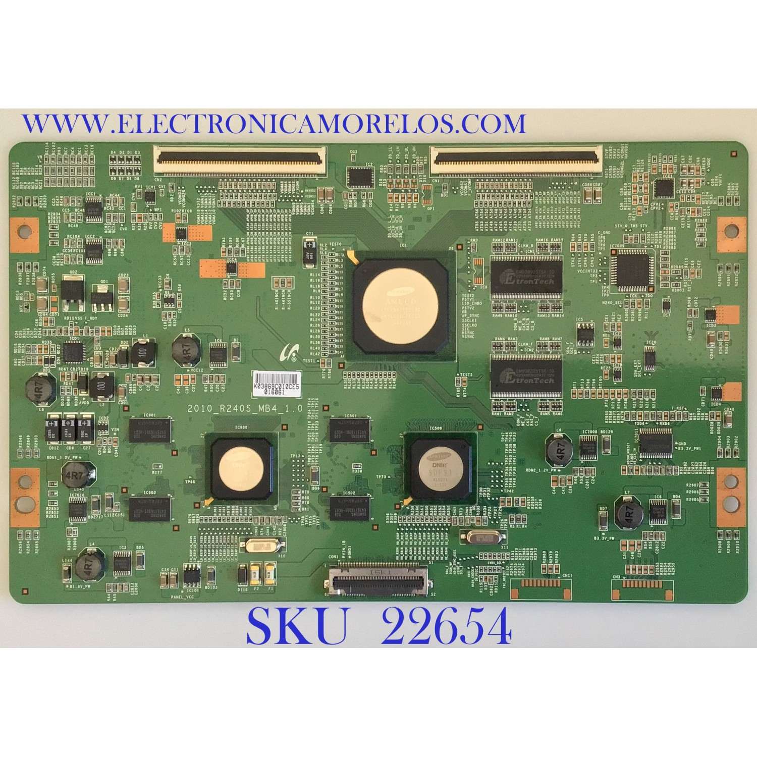 T-CON PARA TV SAMSUNG / BN81-04160A / 2010_R240S_MB4_1.0 / 03869C / SUSTITUTAS LJ94-03623A / LJ94-03400M / BN81-04356A / LJ94-03472K / LJ94-03472J / MAS SUSTITUTAS EN DESCRIPCION / PANEL LTF460HQ01 / MODELO LN46C750R2FXZA SQ01