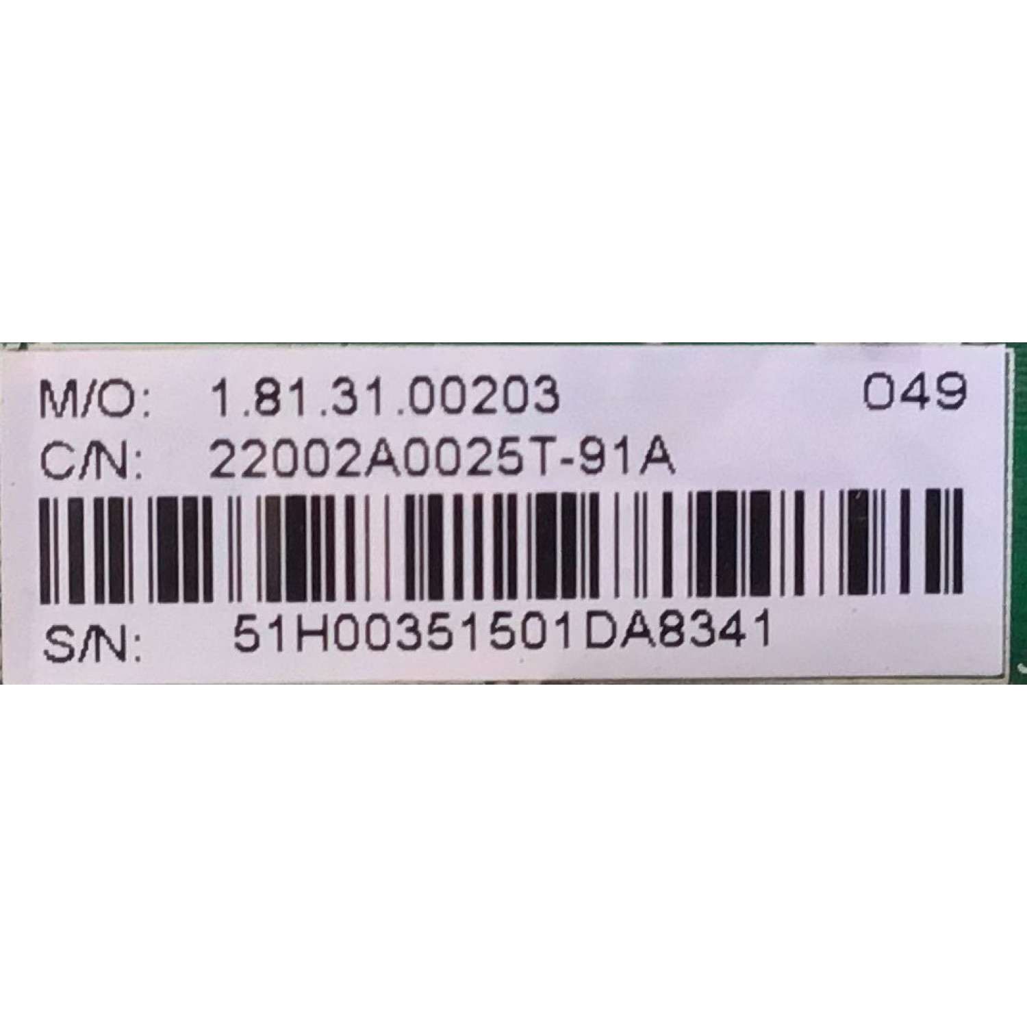 MAIN APARA TV INSIGNIA / 22002A0025T-91A / CV3393BH-G / 51H0035 / PANEL BOEI320WX1 / DISPLAY HV320WHB-N00 / MODELOS NS-32D312NA15 D / NS-32D312NA15 H1 / NS-32D312NA15 H2 - Imagen 2