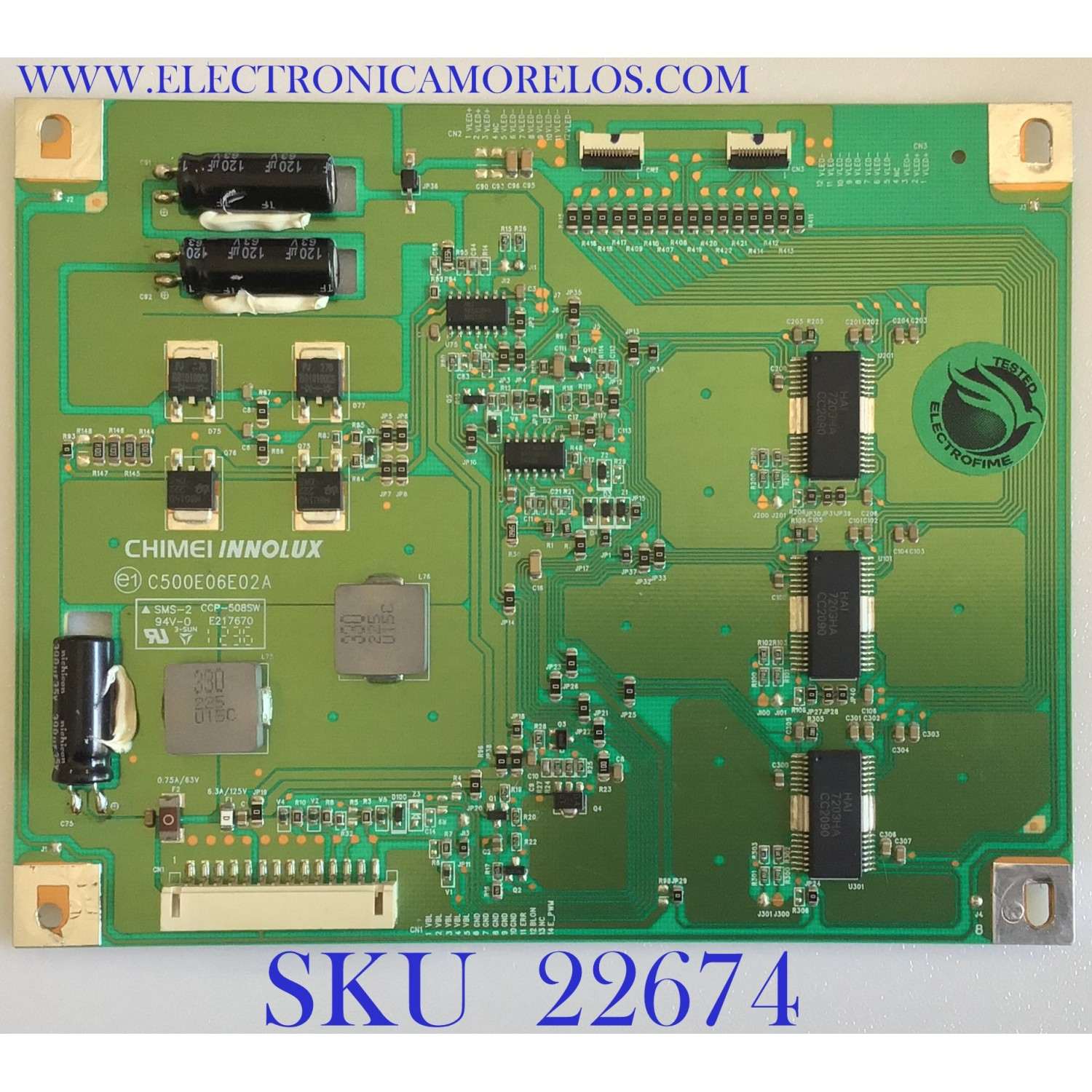 LED DRIVER PARA TV PANASONIC / 27-D082654 / C500E06E02A / MODELO TC-L50E60