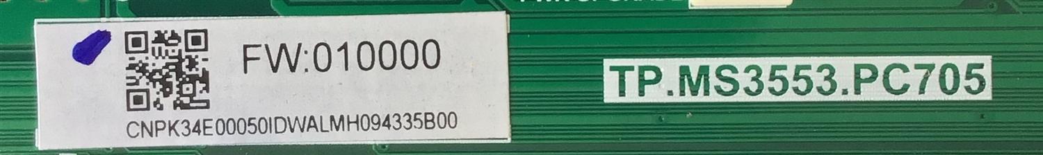 MAIN FUENTE PARA TV TOSHIBA / PK34E00050I / TP.MS3553.PC705 / H17020320 / PANEL K490WDRA / MODELO 49L420U - Imagen 2