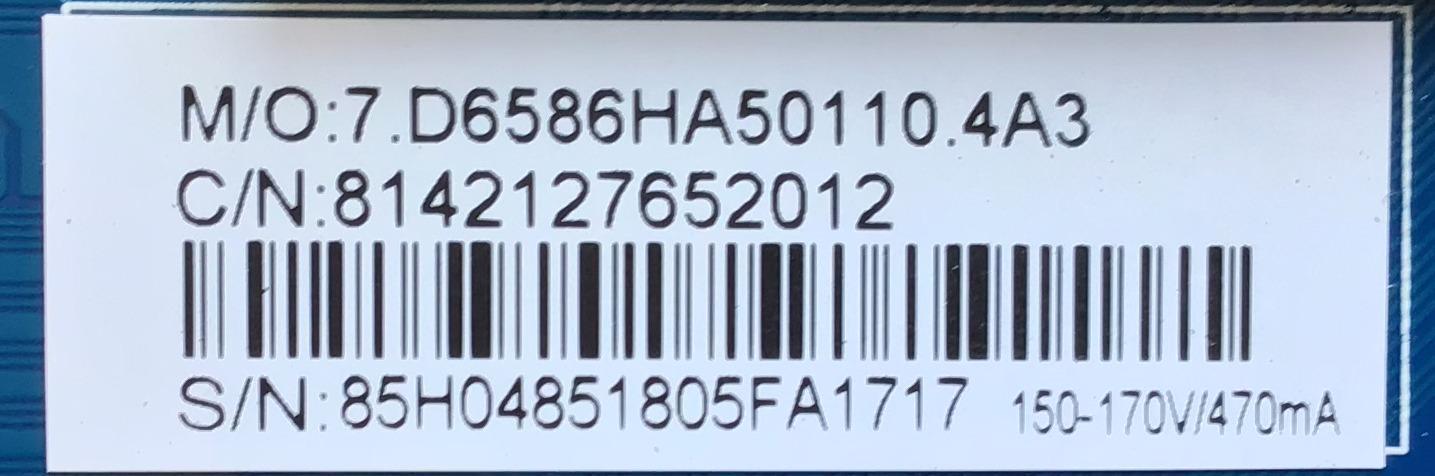 MAIN FUENTE PARA TV ELEMENT / T201804150A / CV6586H-A50 / 8142127652012 / W18055-ZX - Imagen 3