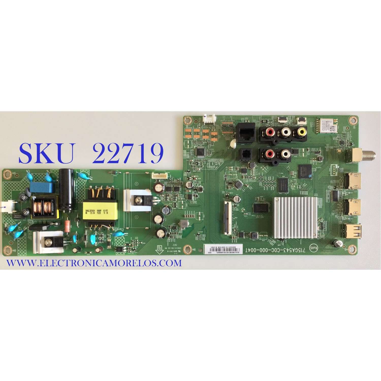 MAIN FUENTE PARA TV VIZIO / XJCB02K010 / 715GA543-C0C-000-004T / (X)XJCB02K010010X/J8KKA2L / PANEL TPT320B5-FHBN0.K REV:S49P2AP / MODELO D32F-G1 LTQUQMKV