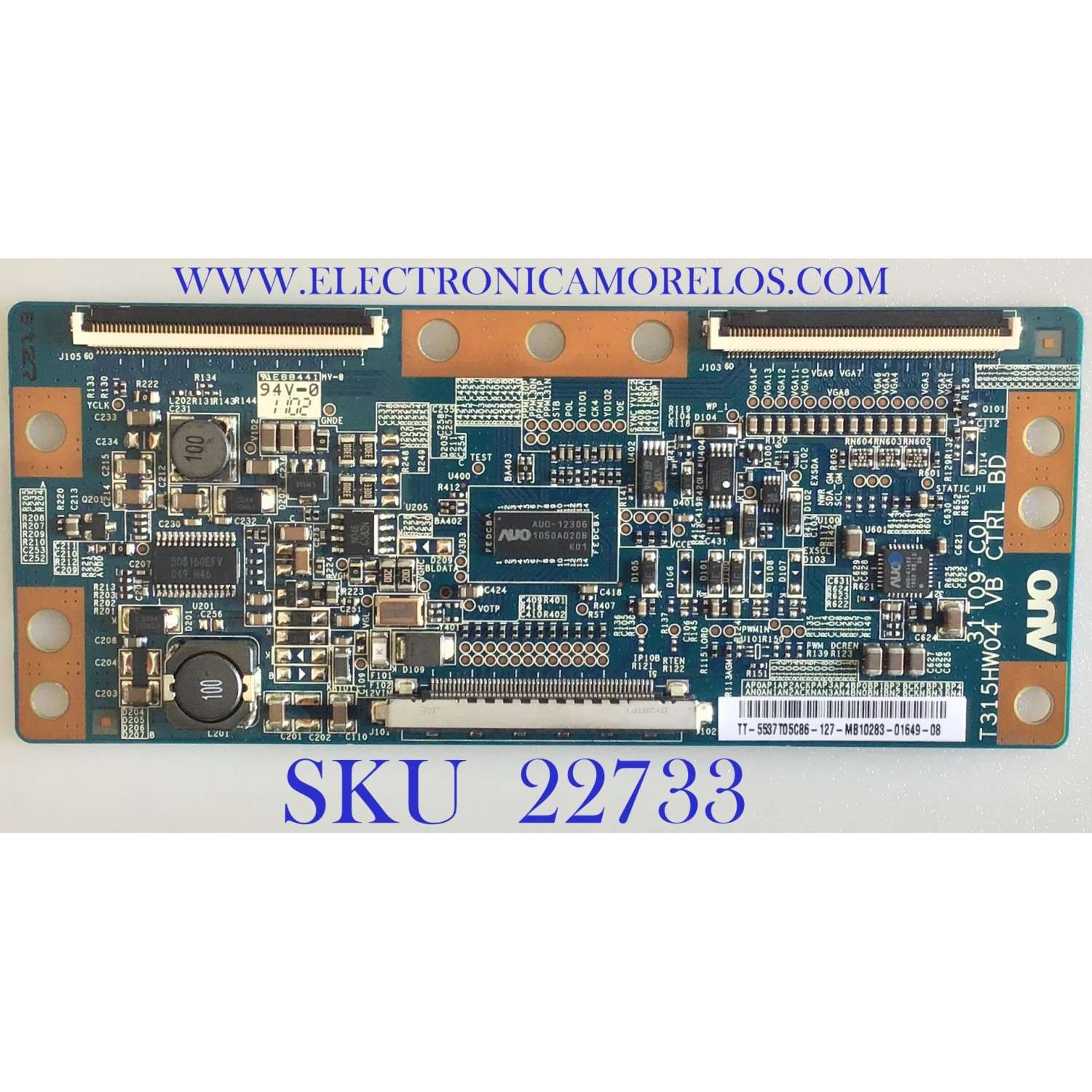 T-CON PARA TVT-CON PARA TV SAMSUNG / BN81-05995A / T315HW04 / 31T09-COL / 5537T05C86 / PANEL T370HVW03 V.P / MODELO LN37D550K1FXZA AA02 SAMSUNG / BN81-05995A / T315HW04 / 31T09-COL / 5537T05C86 / PANEL T370HVW03 V.P / MODELO LN37D550K1FXZA AA02