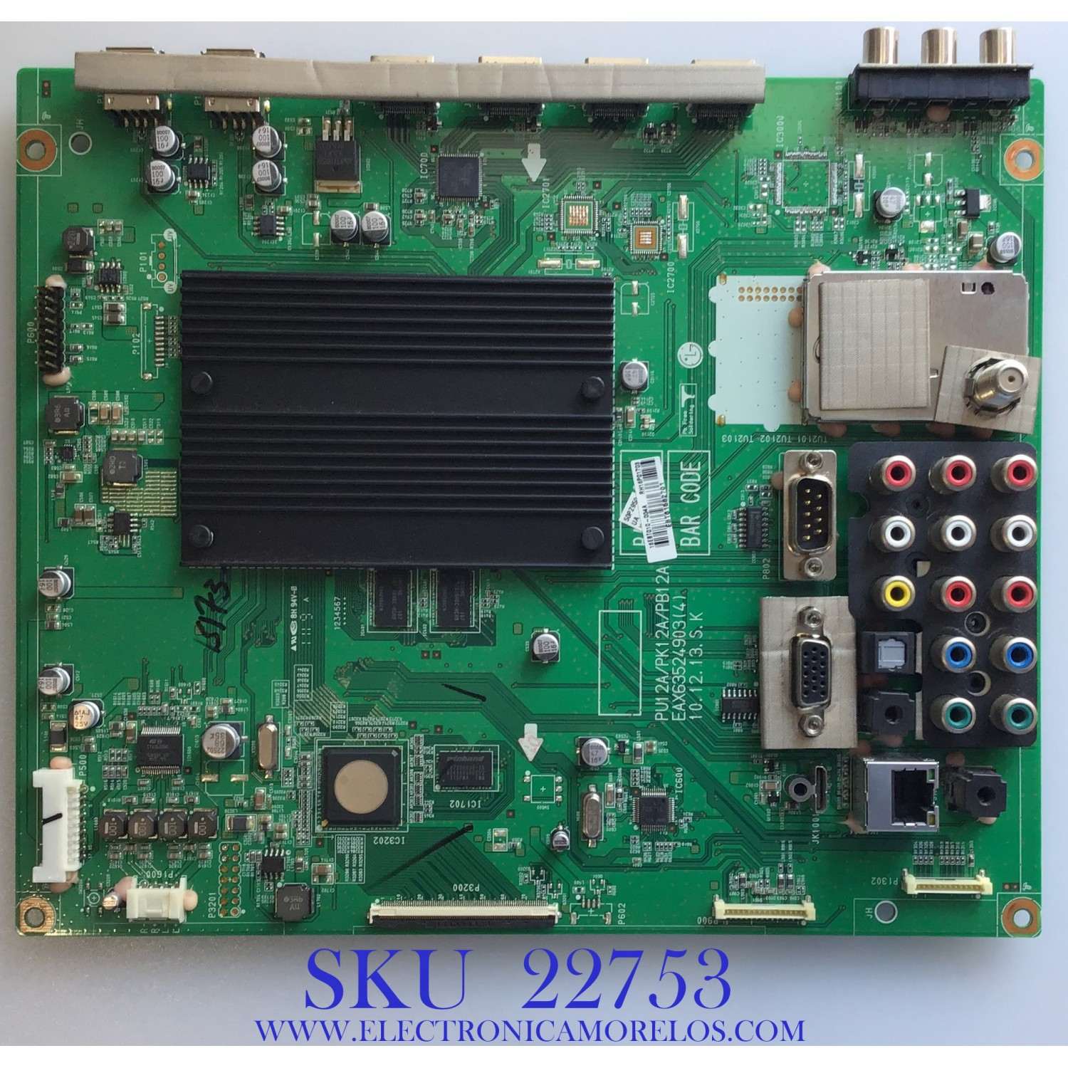 MAIN PARA TV LG / EBT61582701 / EAX63524903(4) / PANEL PDP50R30000 / MODELO 50PZ950-UA.AUSLLHR