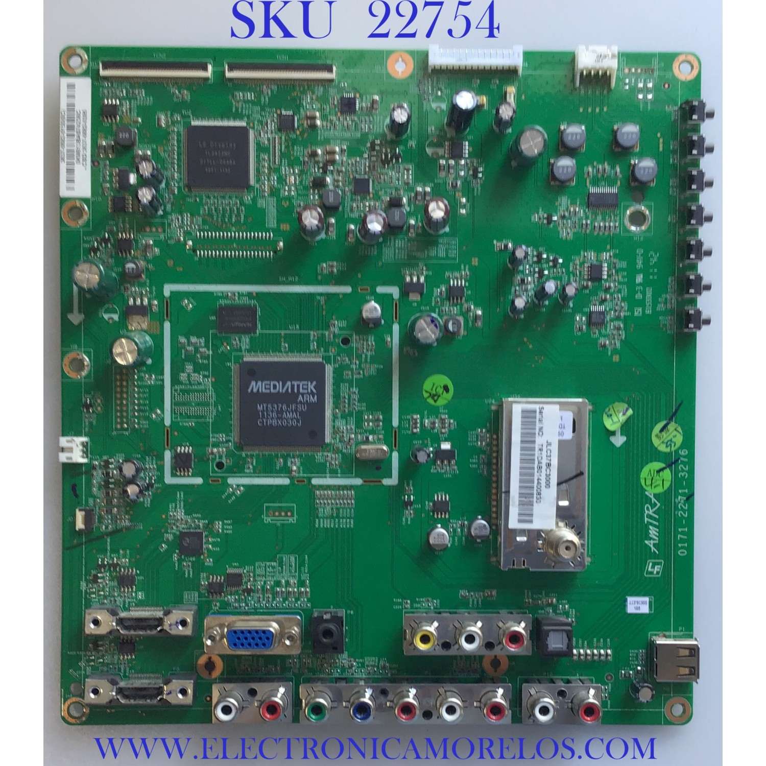 MAIN PARA TV JVC / 3637-0682-0150 / 0171-2271-3276 / 3637-0682-0395 / PANEL LC370WUG (RC)(A1) / MODELO JLC37B3000 TR1DAB
