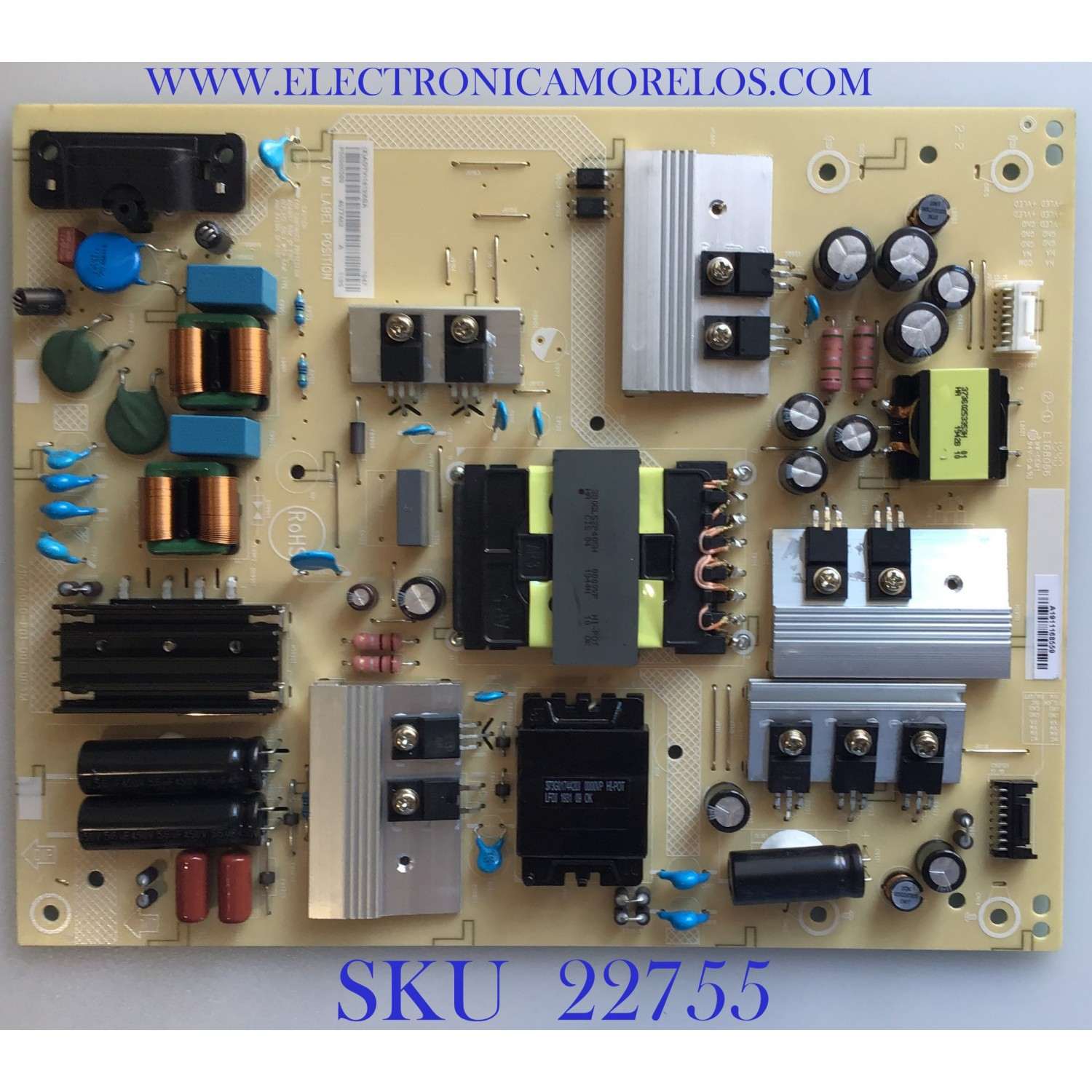 FUENTE DE PODER PARA TV VIZIO / ADTVI1819XBA / 715GA050-P01-001-003M / (X)ADTVI1819XBA / PANEL TPT500B5-U2T01.D REV:S01W / MODELO M507-G1 LTCHQHOV