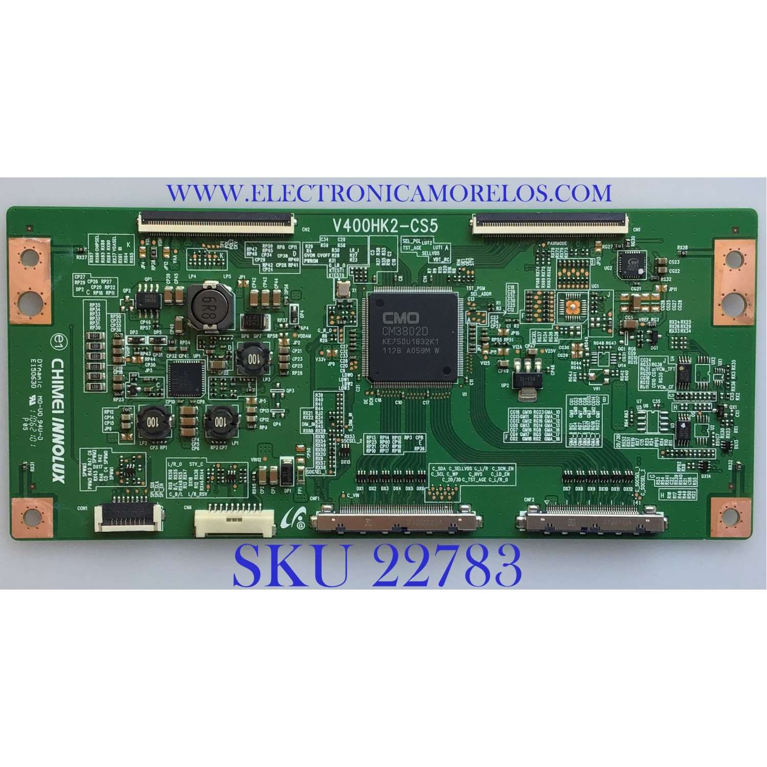 T-CON PARA TV TOSHIBA / 35-D073370 / V400HK2-CS5 / PANEL V400HK2-LS5 REV.C1 / MODELO 40L5200U2